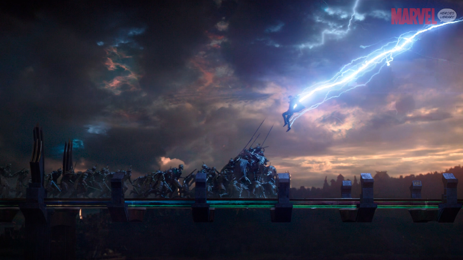 Thor fulmine città distrutta, 1920x1080 Full HD, Monitor Gaming