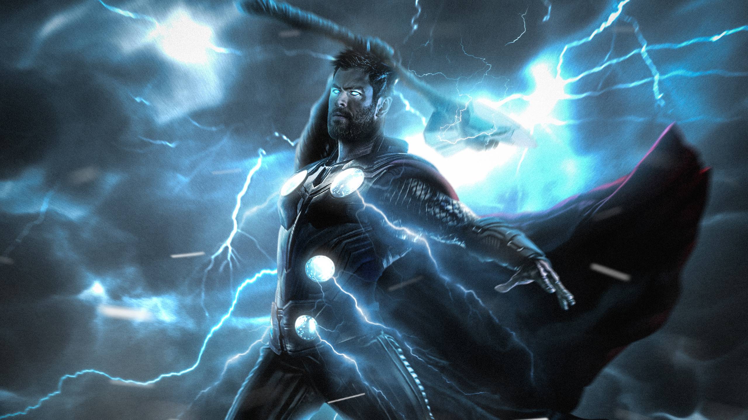 Thor con fulmini blu, 2560x1440 2K QHD, Monitor Gaming