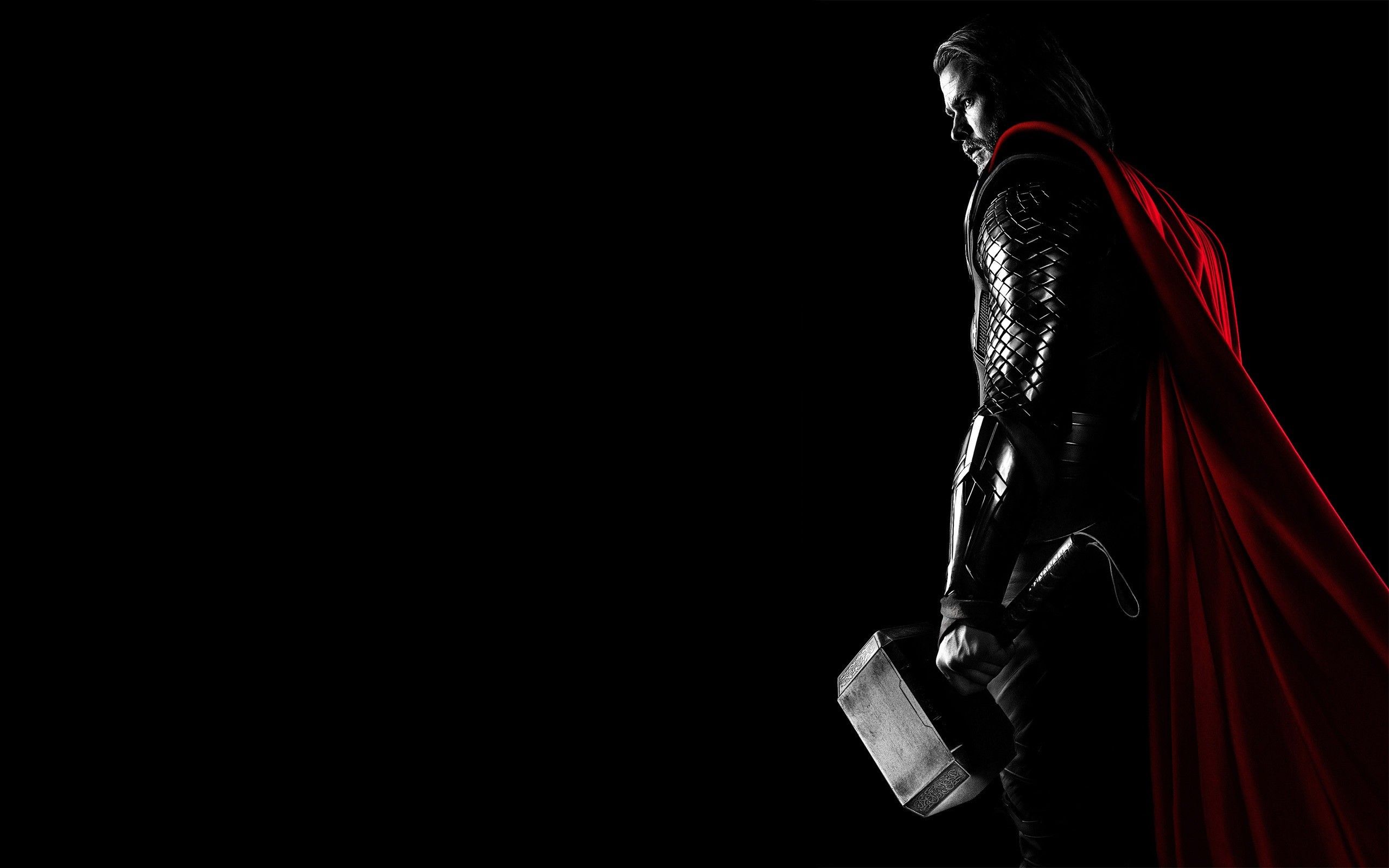 Thor con martello sfondo nero, 2560x1600 WQXGA, Monitor Gaming