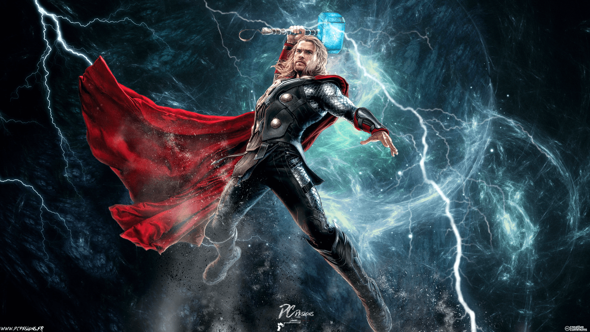 Thor con martello e fulmini, 1920x1080 1080p, Monitor Gaming