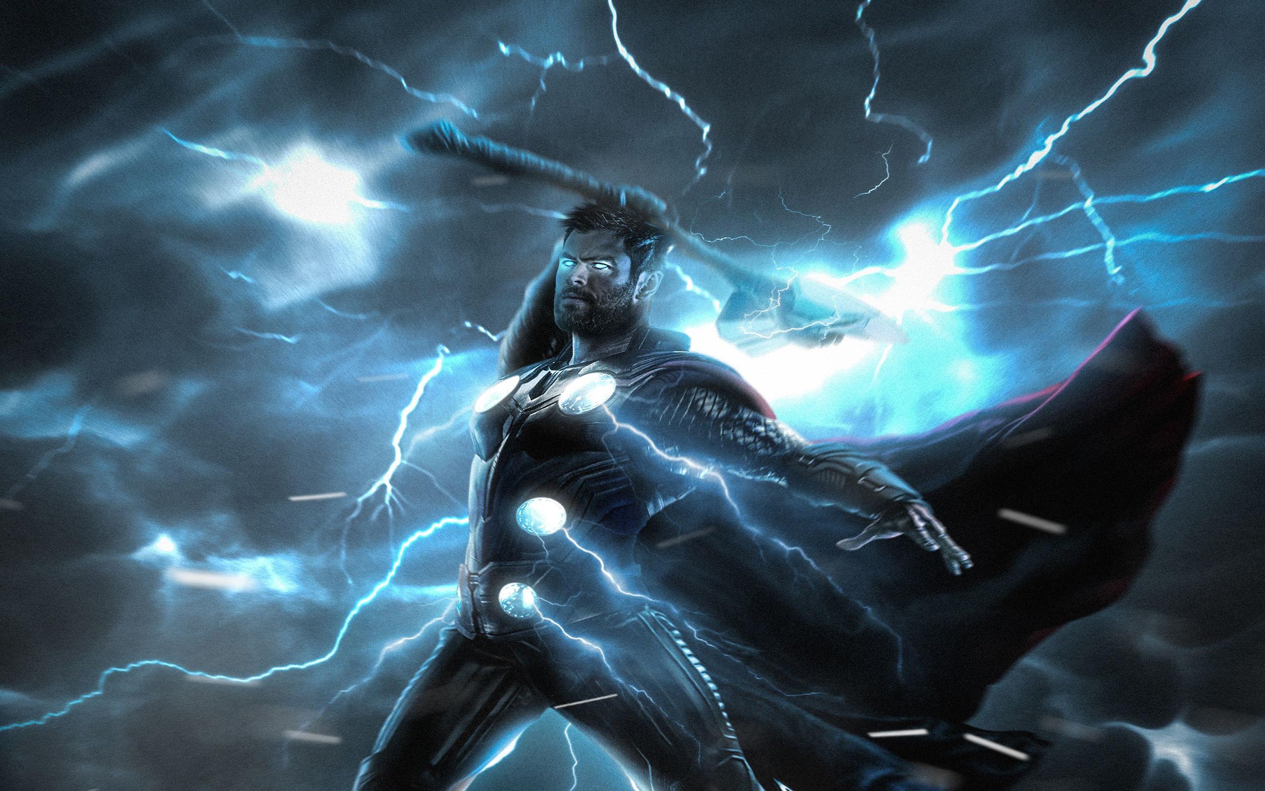 Thor con martello e fulmini, 2560x1600 2K, PC Desktop
