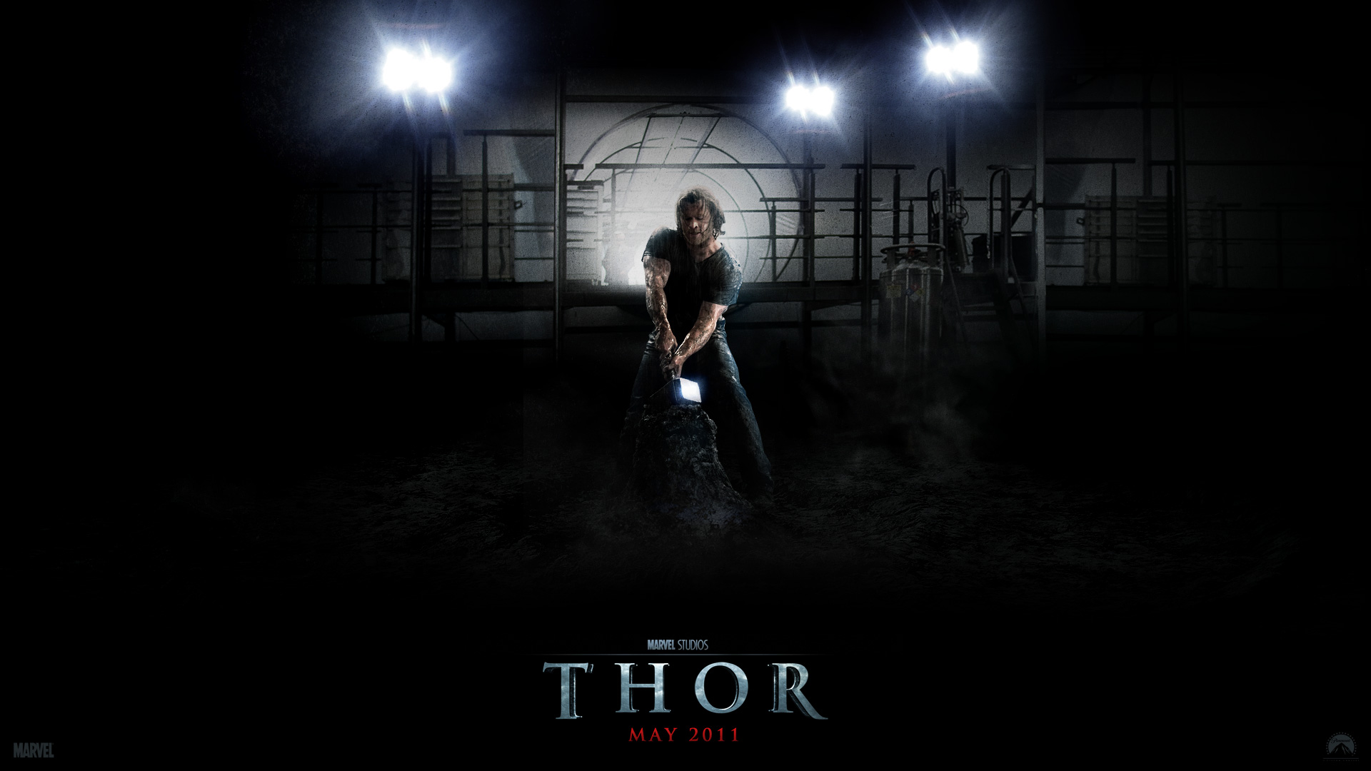 Thor con martello, scena buia, 1920x1080 1080p, Monitor Gaming