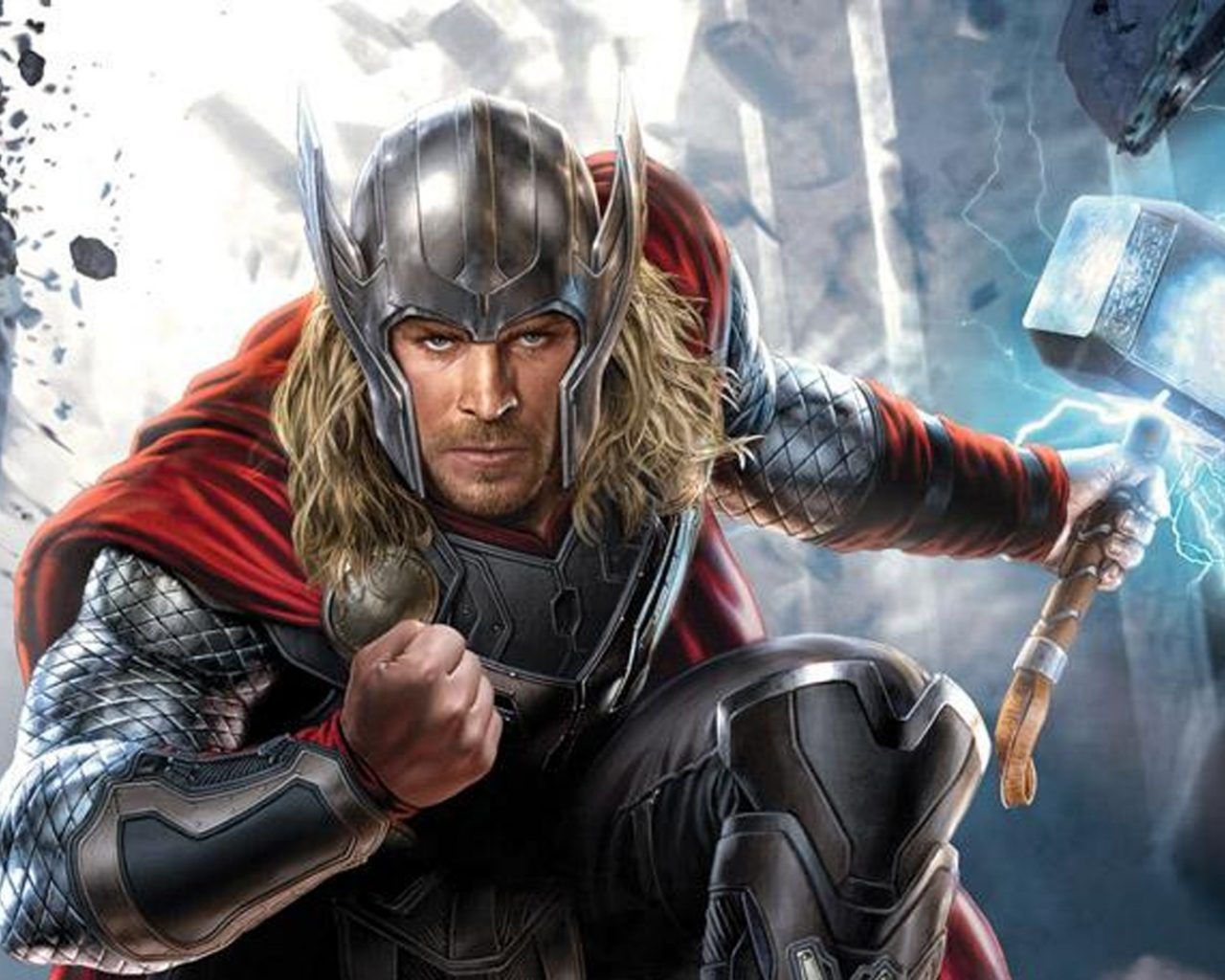 Thor con martello Mjolnir, 1280x1024 HD, PC Desktop