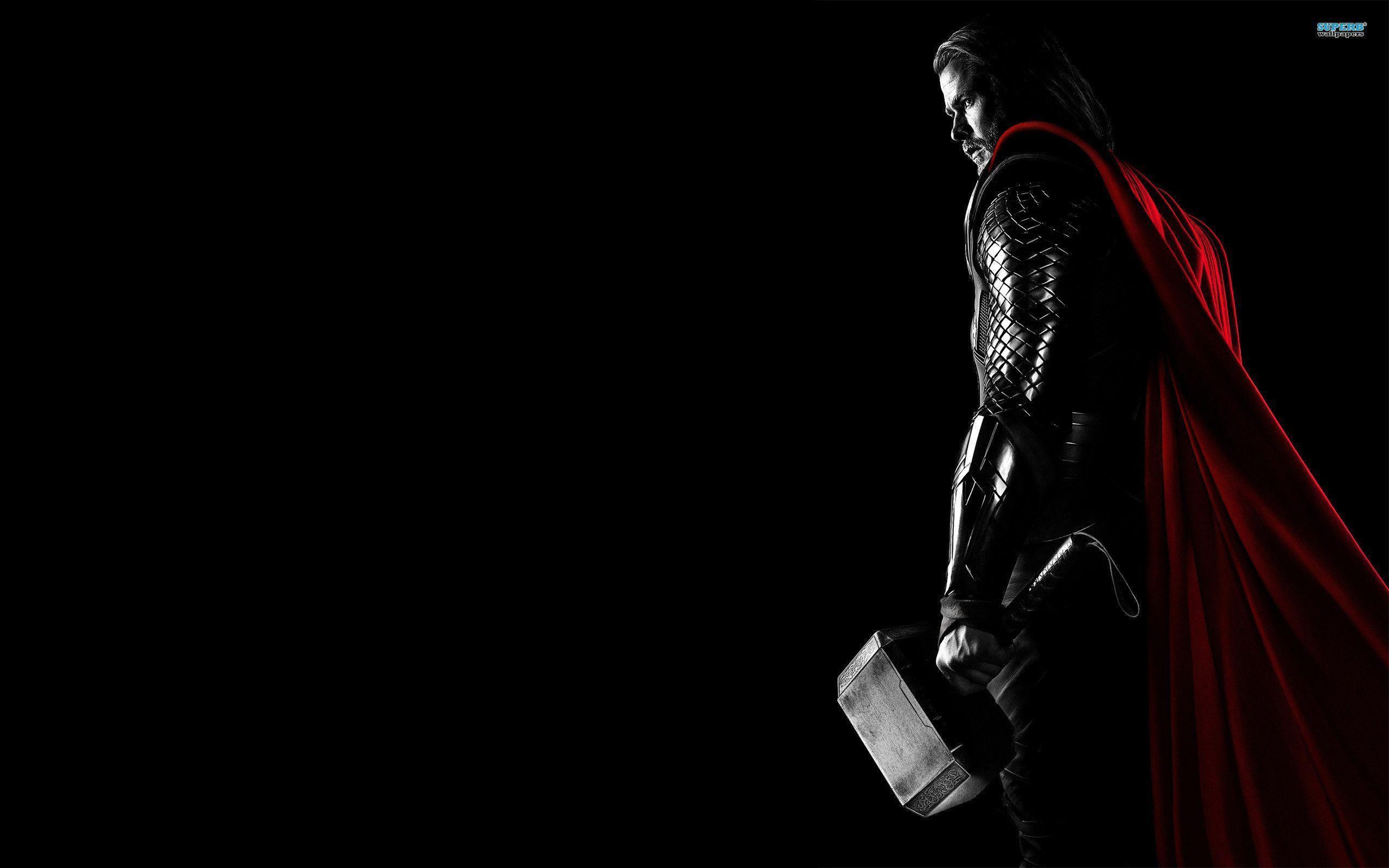 Thor con martello, sfondo scuro, 2560x1600 2K, Monitor Gaming