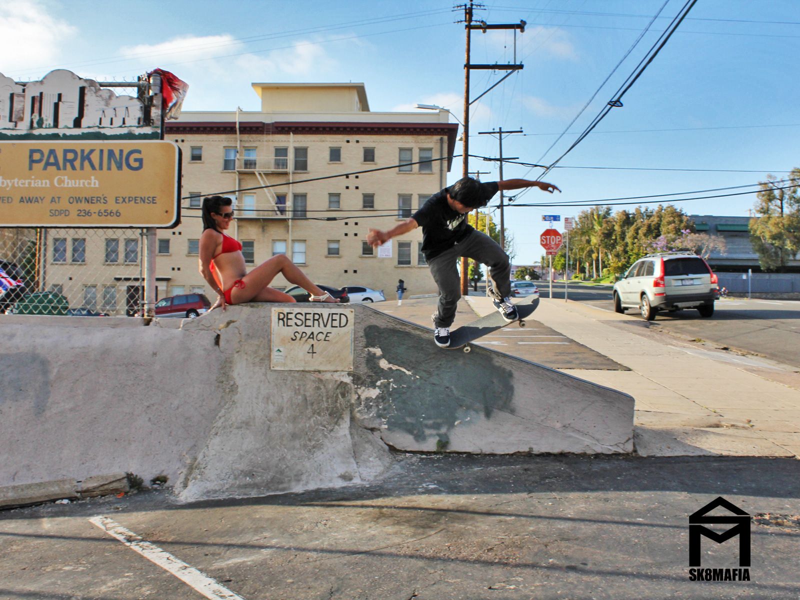 Skater su scalinata cemento, 1440x900 720p, MacBook Air
