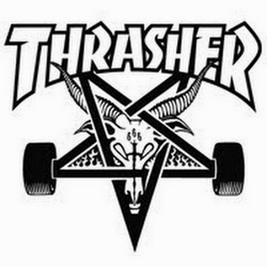 Logo Thrasher teschio capra, 900x900 HD, Desktop