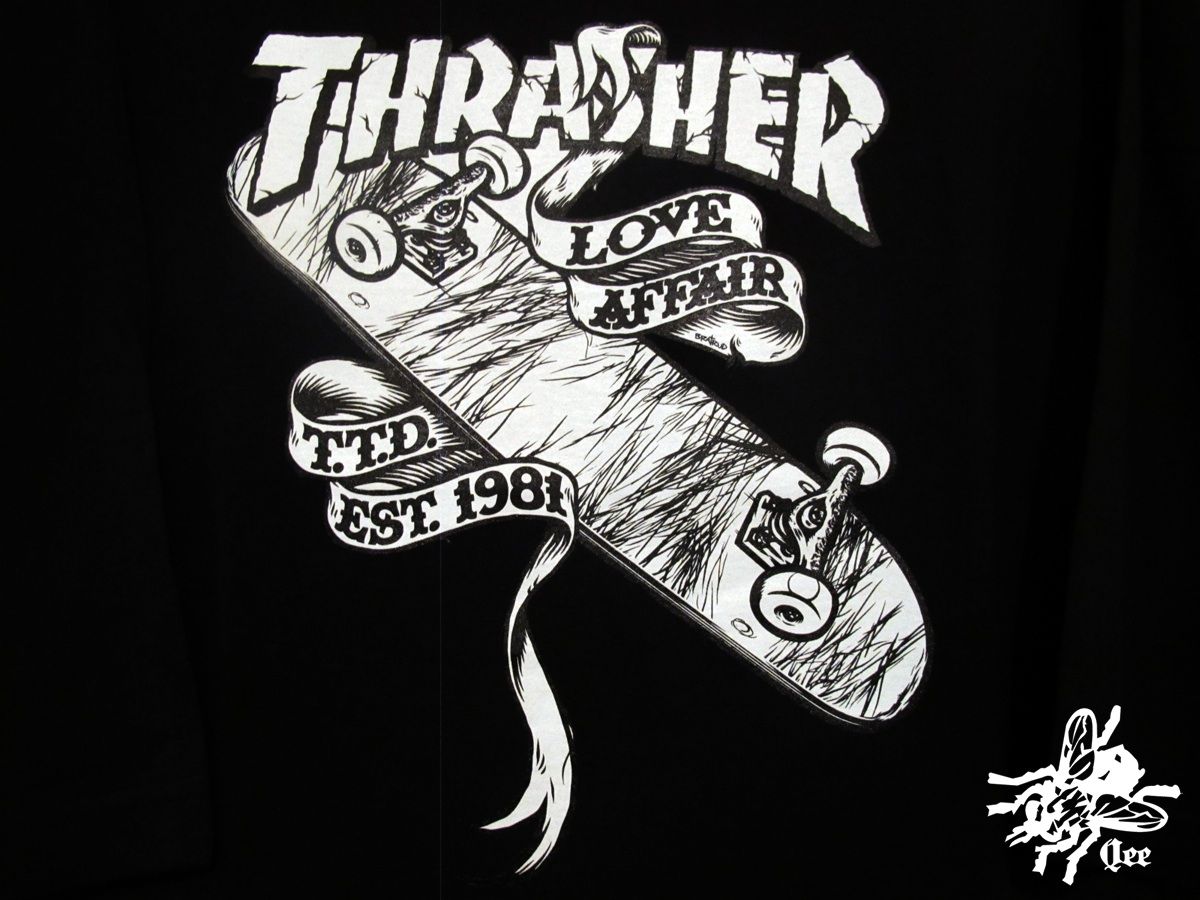 Logo Thrasher Skate Rock Mexico, 1600x800 900p, Desktop