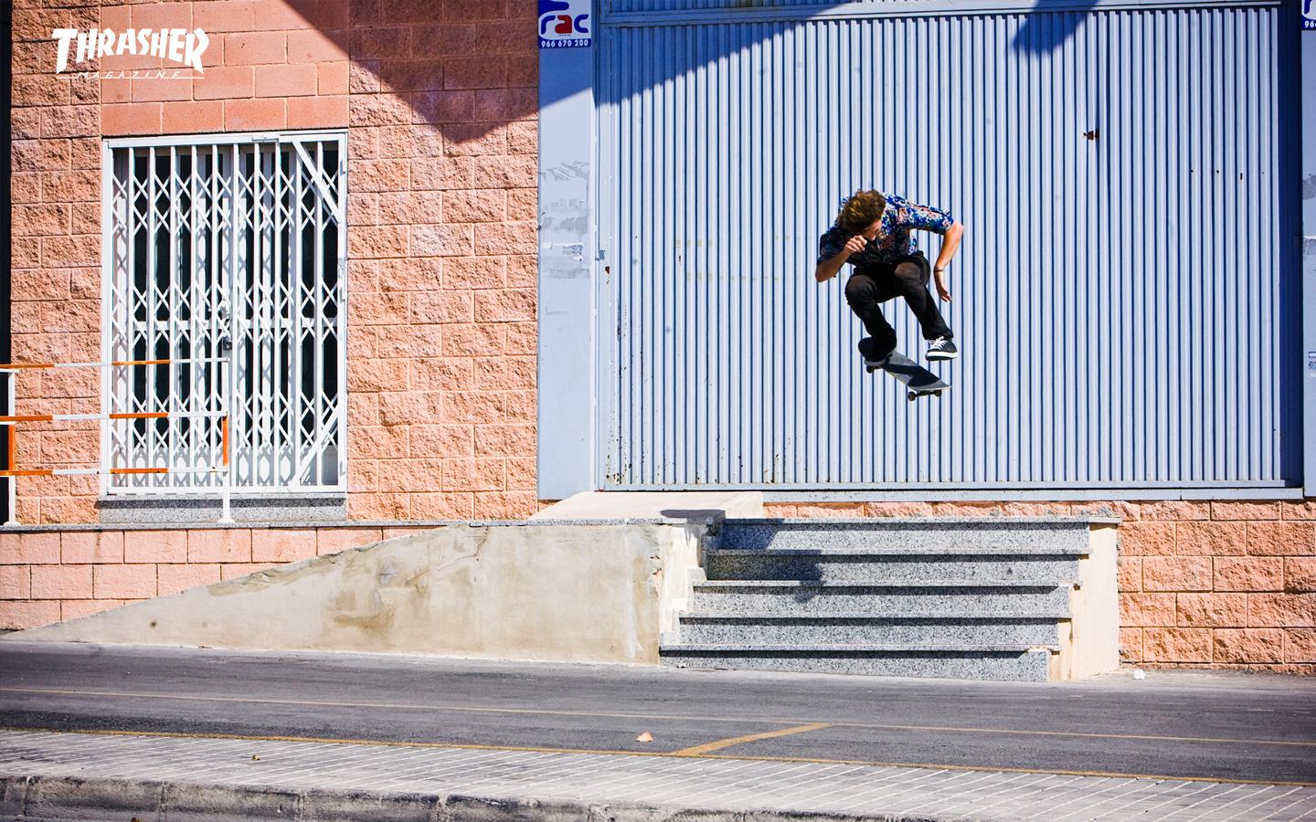 Skater salto logo Thrasher, 1440x900 720p, Laptop