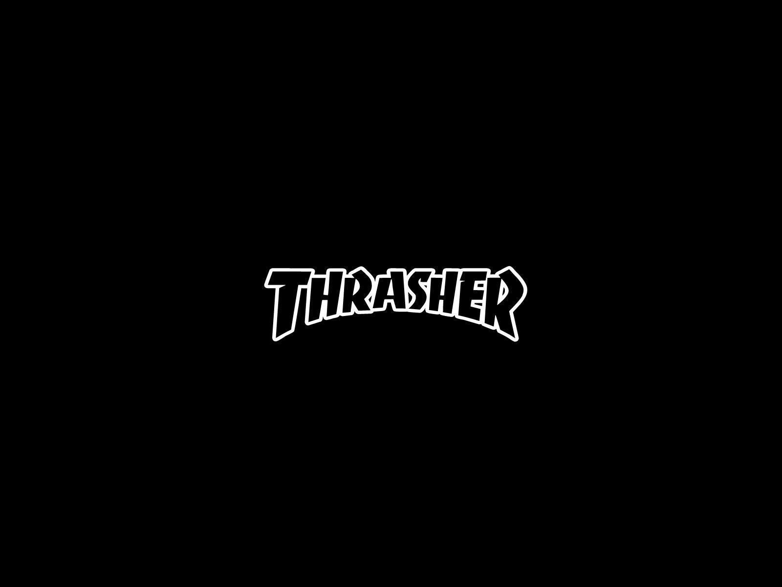 Logo Thrasher skateboard bianco nero, 2029x2649 Full HD Verticale, iPhone