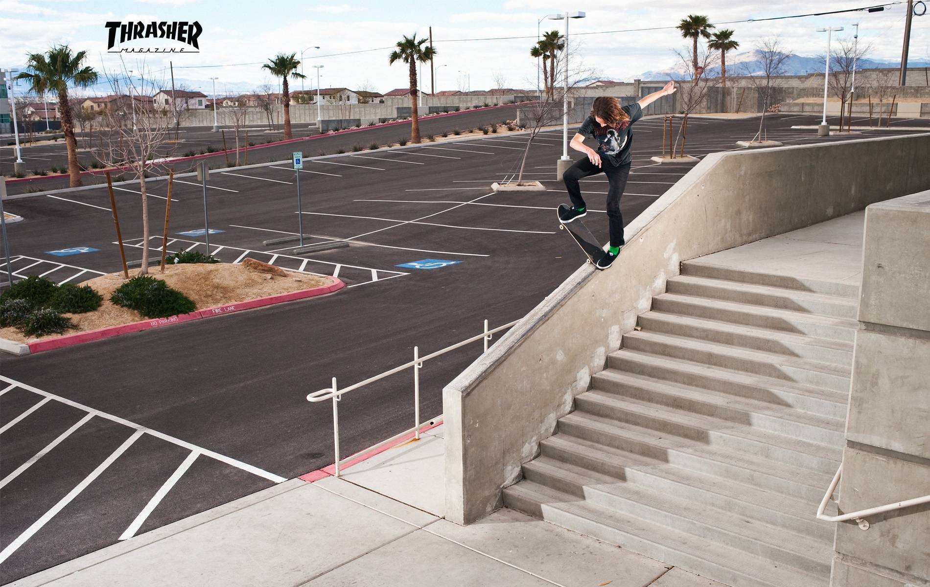 Skater in piscina vuota Thrasher, 1920x1200 Full HD+, Desktop