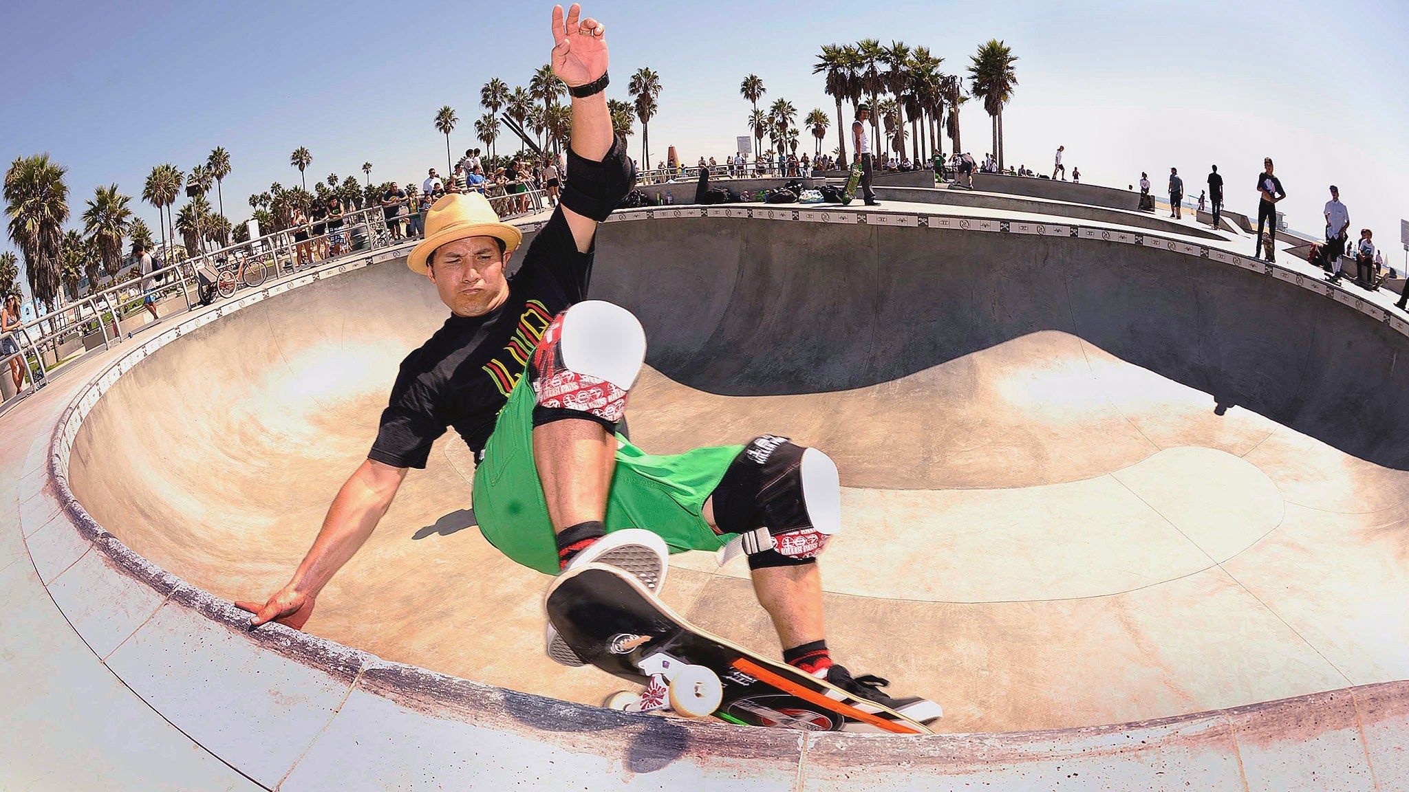 Skateboarder skatepark pantaloni rossi, 1125x750 HD, PC