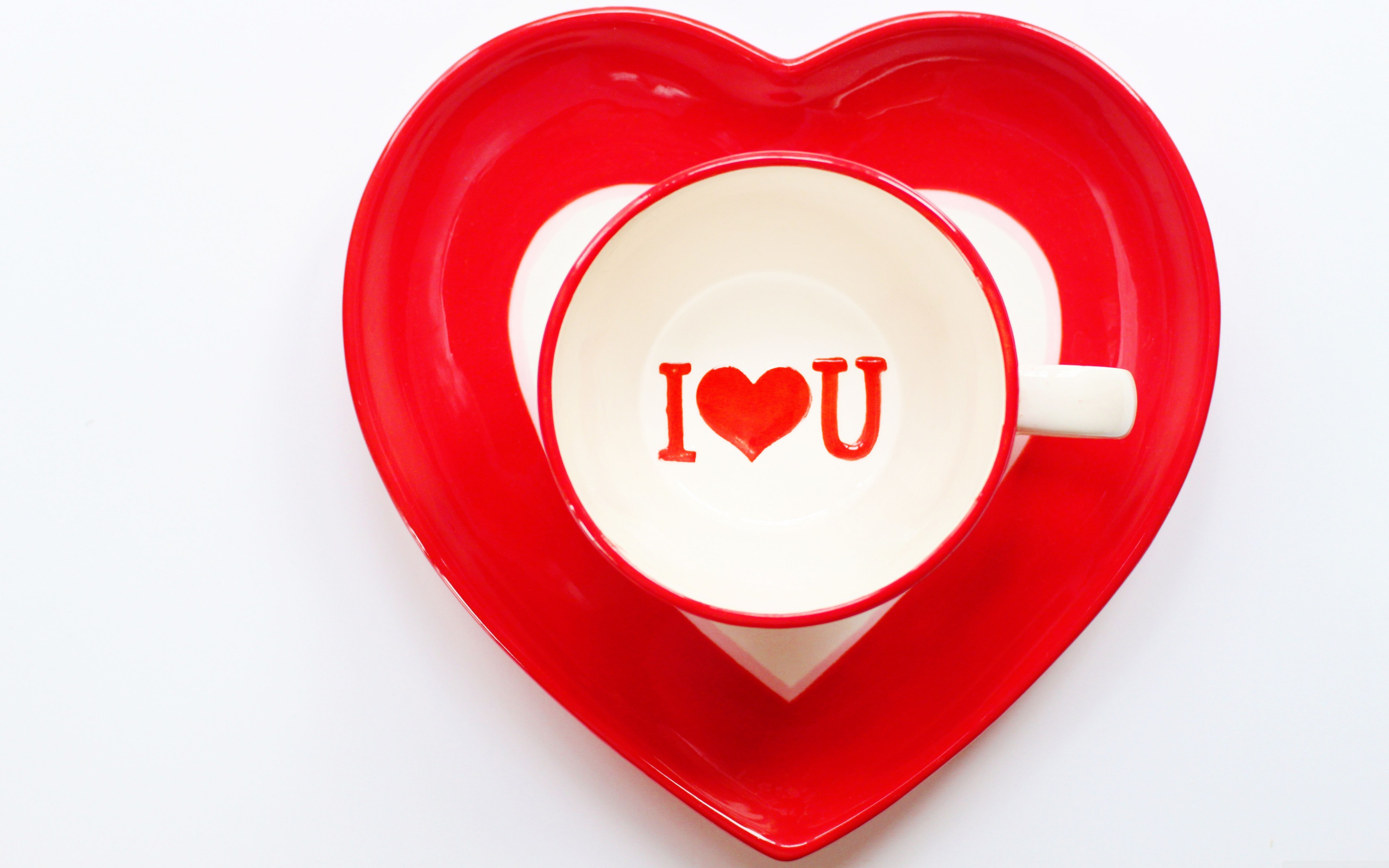 Tazza cuore rosso I Love You, 5120x3200 4K Ultra HD, Smart TV 4K