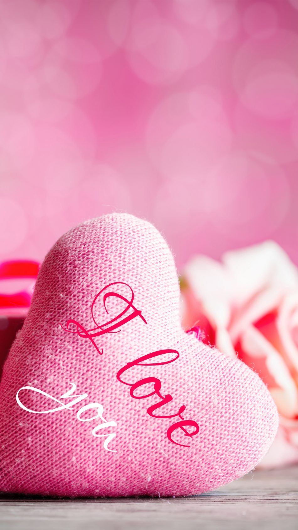 Cuore rosa I love you, 950x1689 Verticale, Telefono