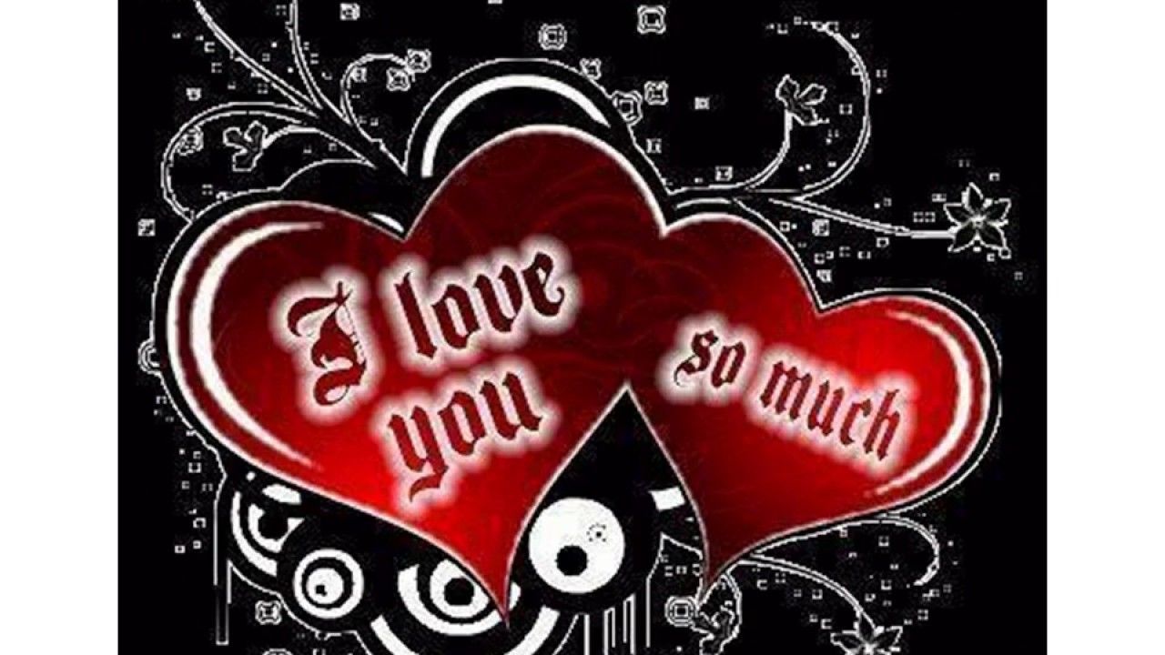Cuori rossi con scritta amore, 1280x720 HD, Desktop