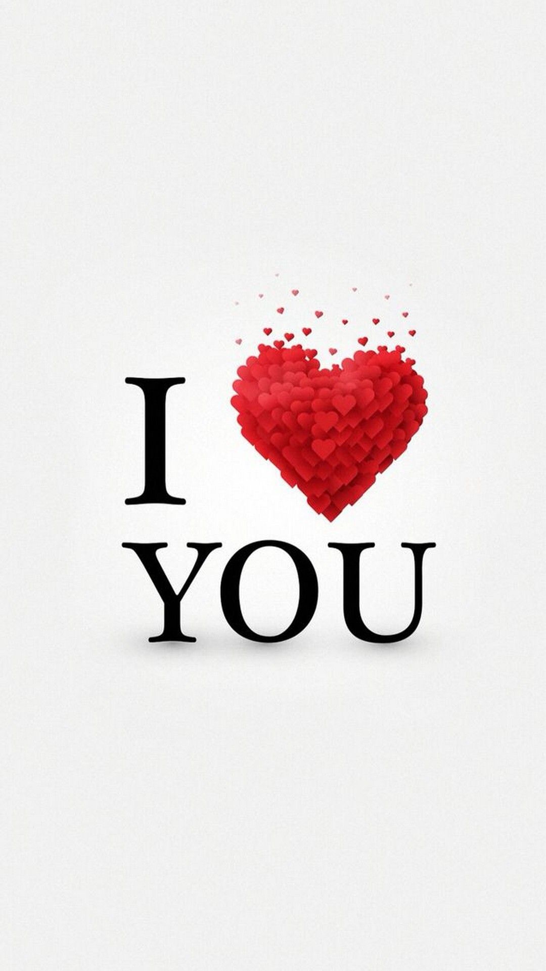 Cuore rosso I Love You, 1080x1920 Full HD Verticale, Smartphone