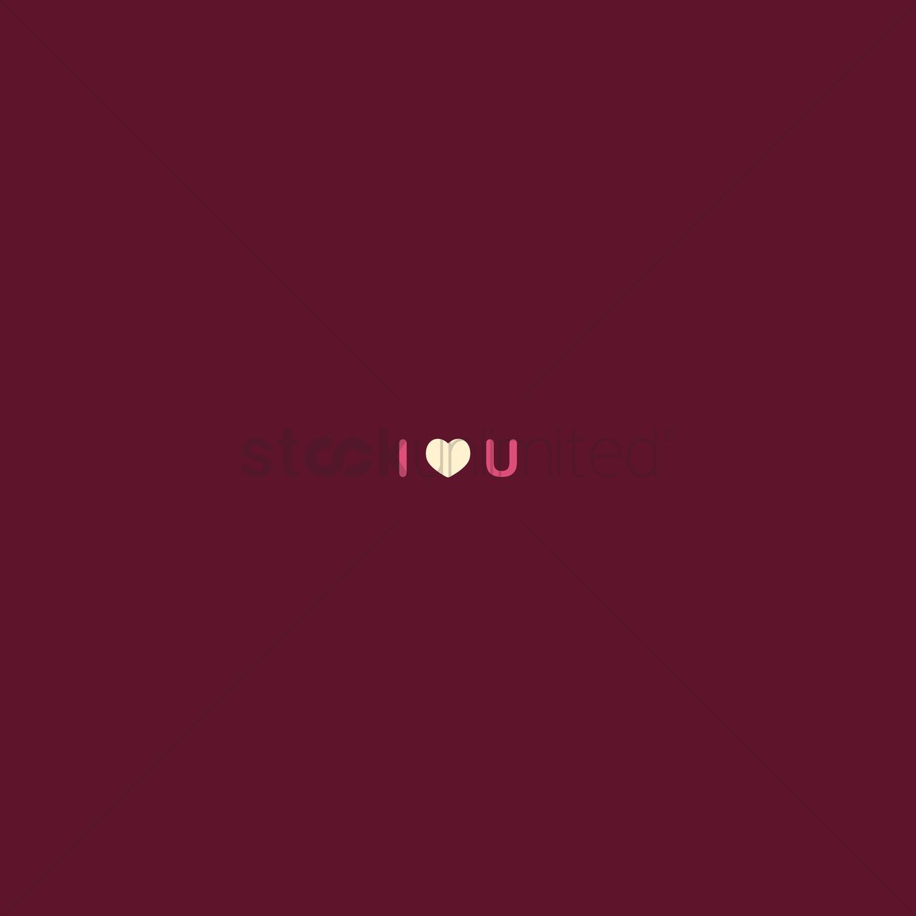Cuore dorato scritta I love U, 1300x1300 HD, Desktop