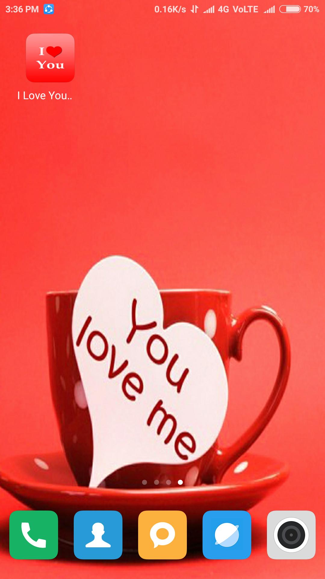 Tazza rossa con cuore, sfondo rosso, 1080x1920 Verticale, Telefono
