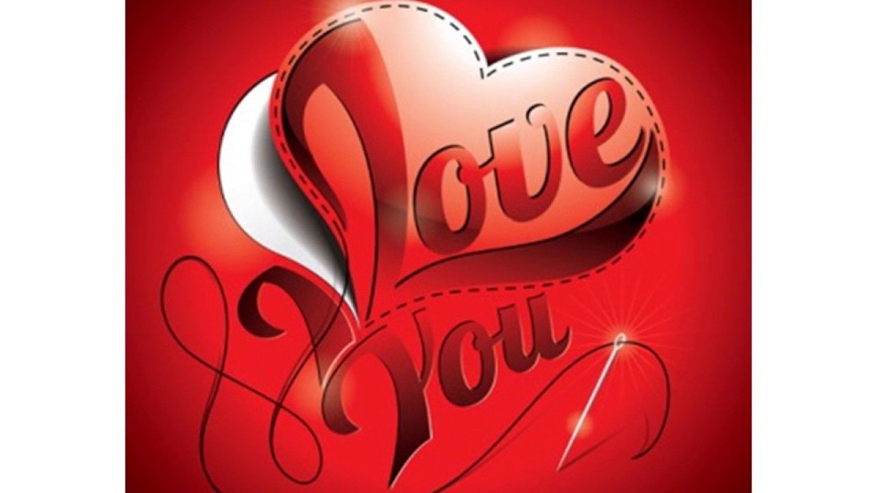 Cuore rosso scritta I Love You, 1280x720 HD, PC Desktop