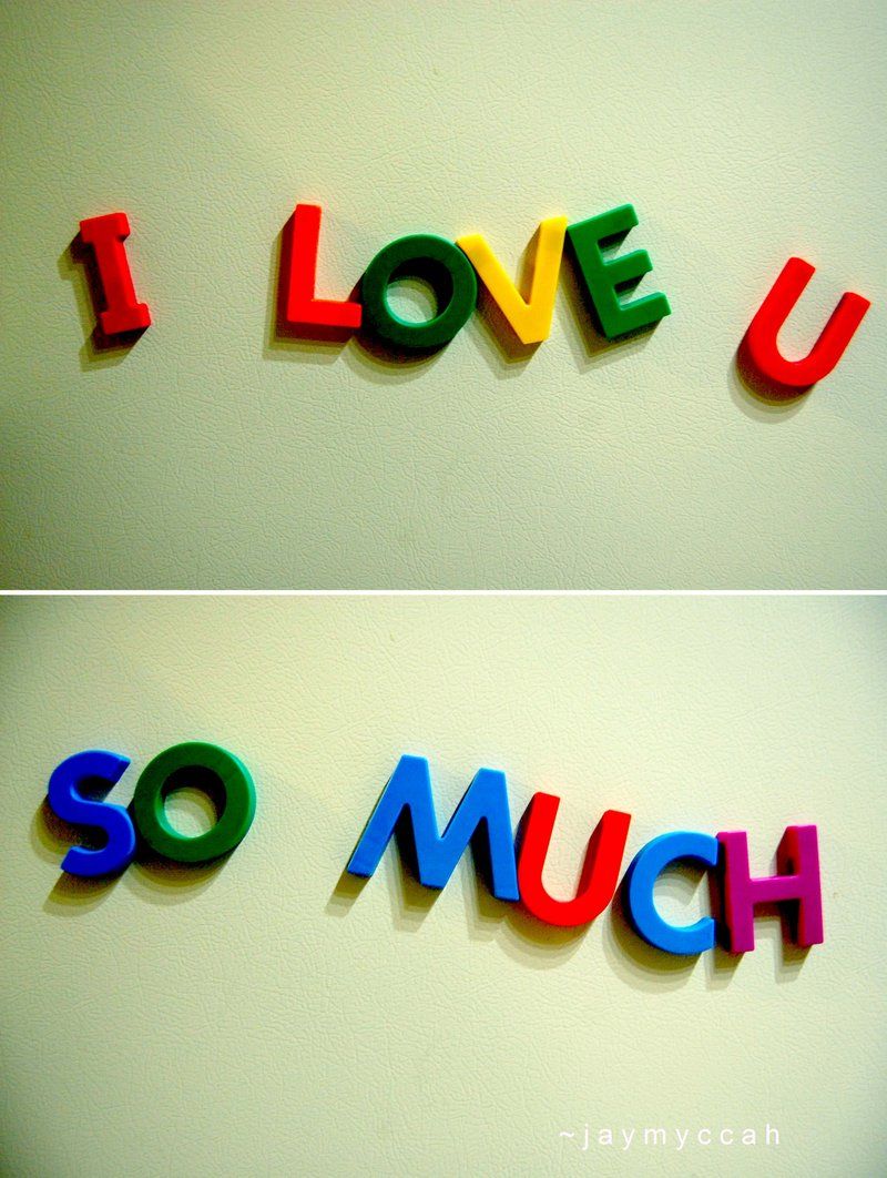 Lettere colorate I Love U, 800x1062 Full HD Verticale, iPhone