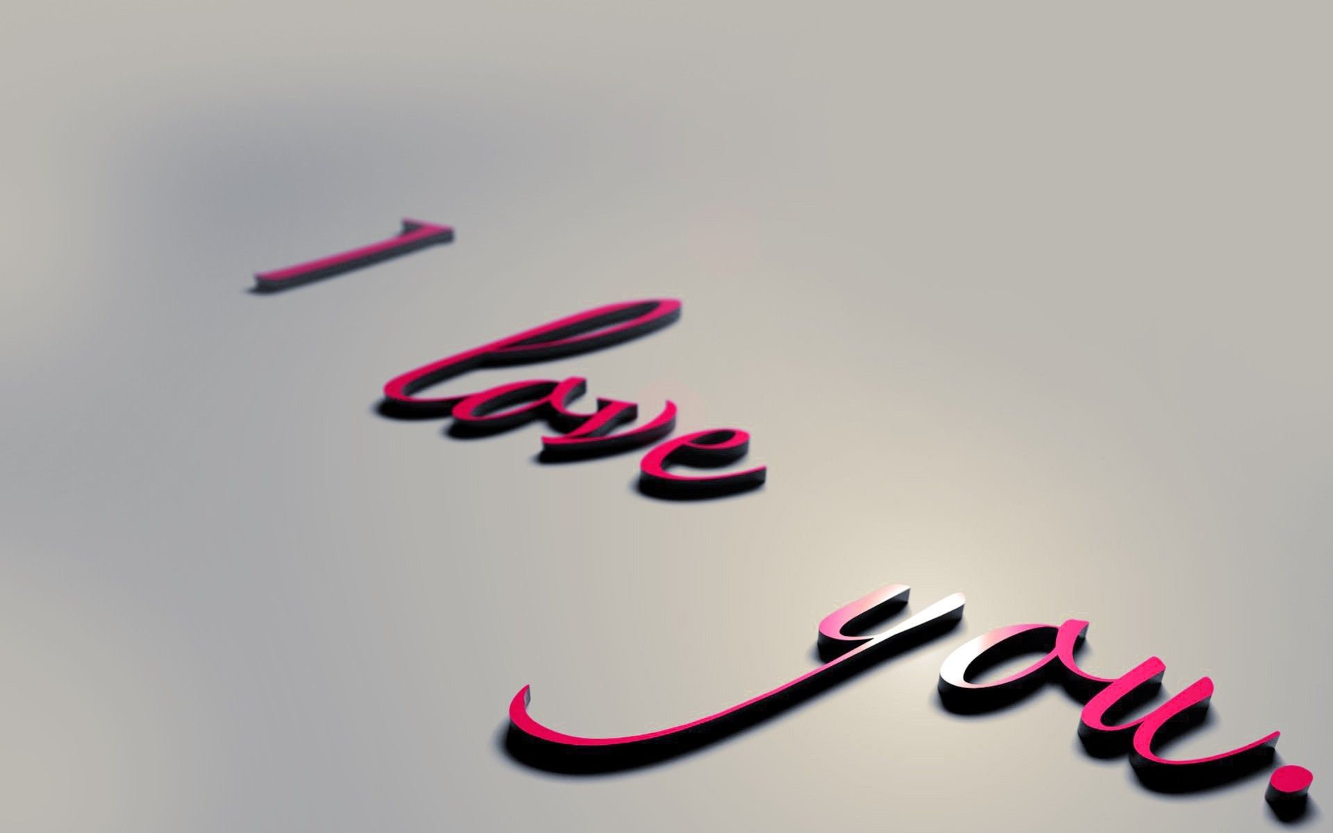 Scritta 3D I Love You, 1920x1200 Full HD+, Desktop