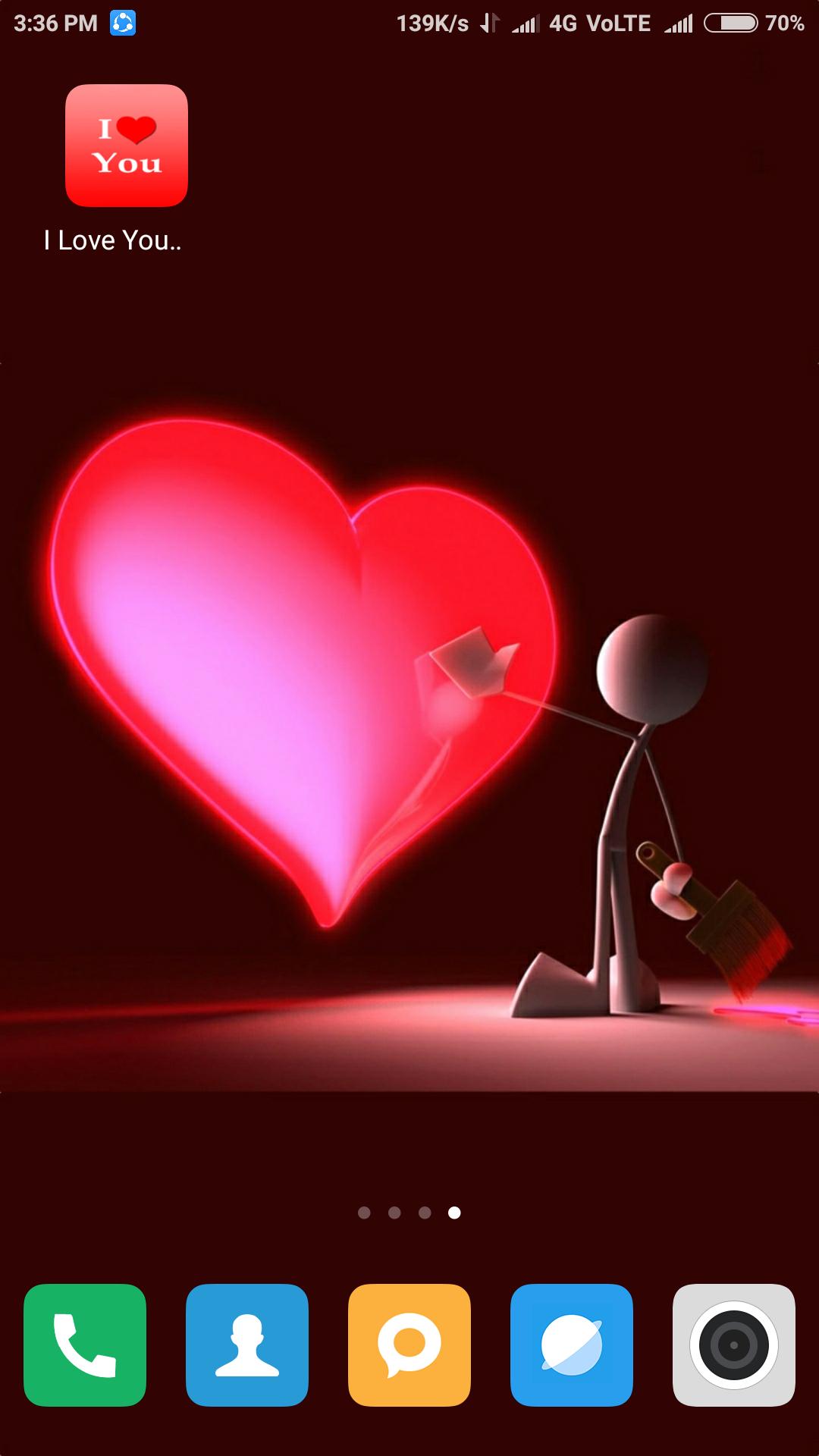 cuore rosso personaggio stilizzato, 1080x1920 Full HD Verticale, iPhone