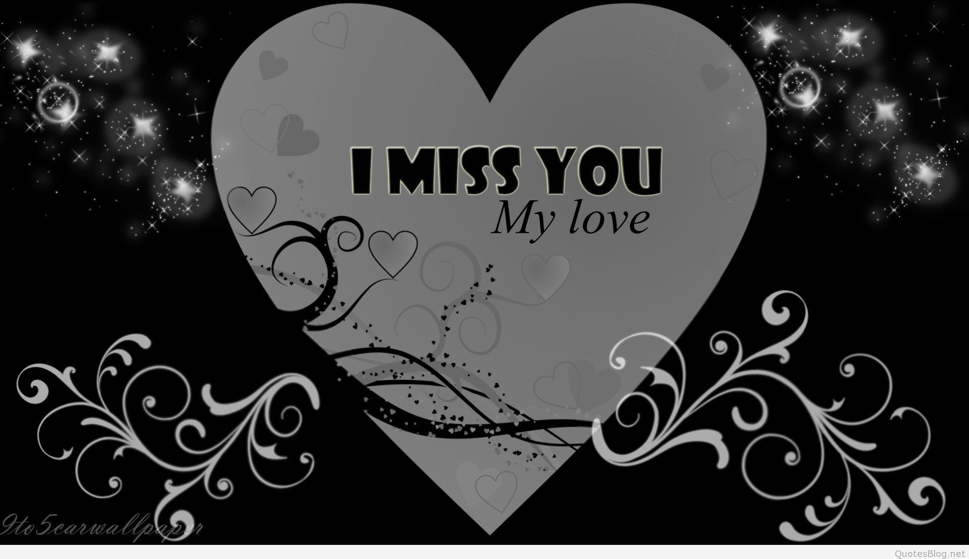 Cuore nero con scritta romantica, 1920x1108 Full HD, Laptop