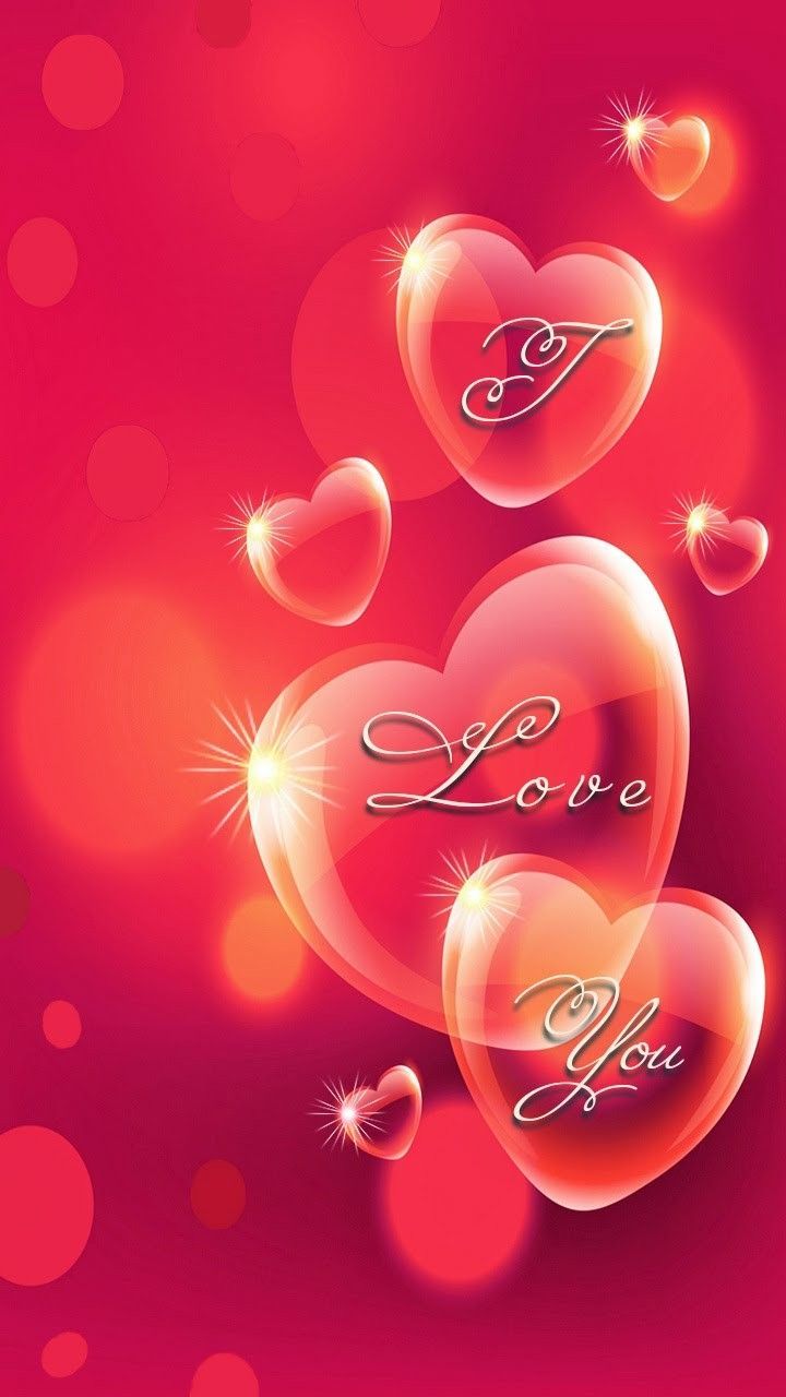 Cuori rosa I Love You, 720x1280 Verticale, Mobile