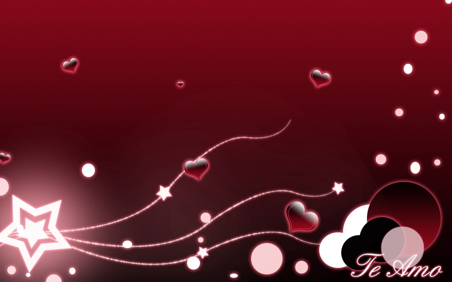 Cuori e stelle rosse, 1440x900 720p, Laptop