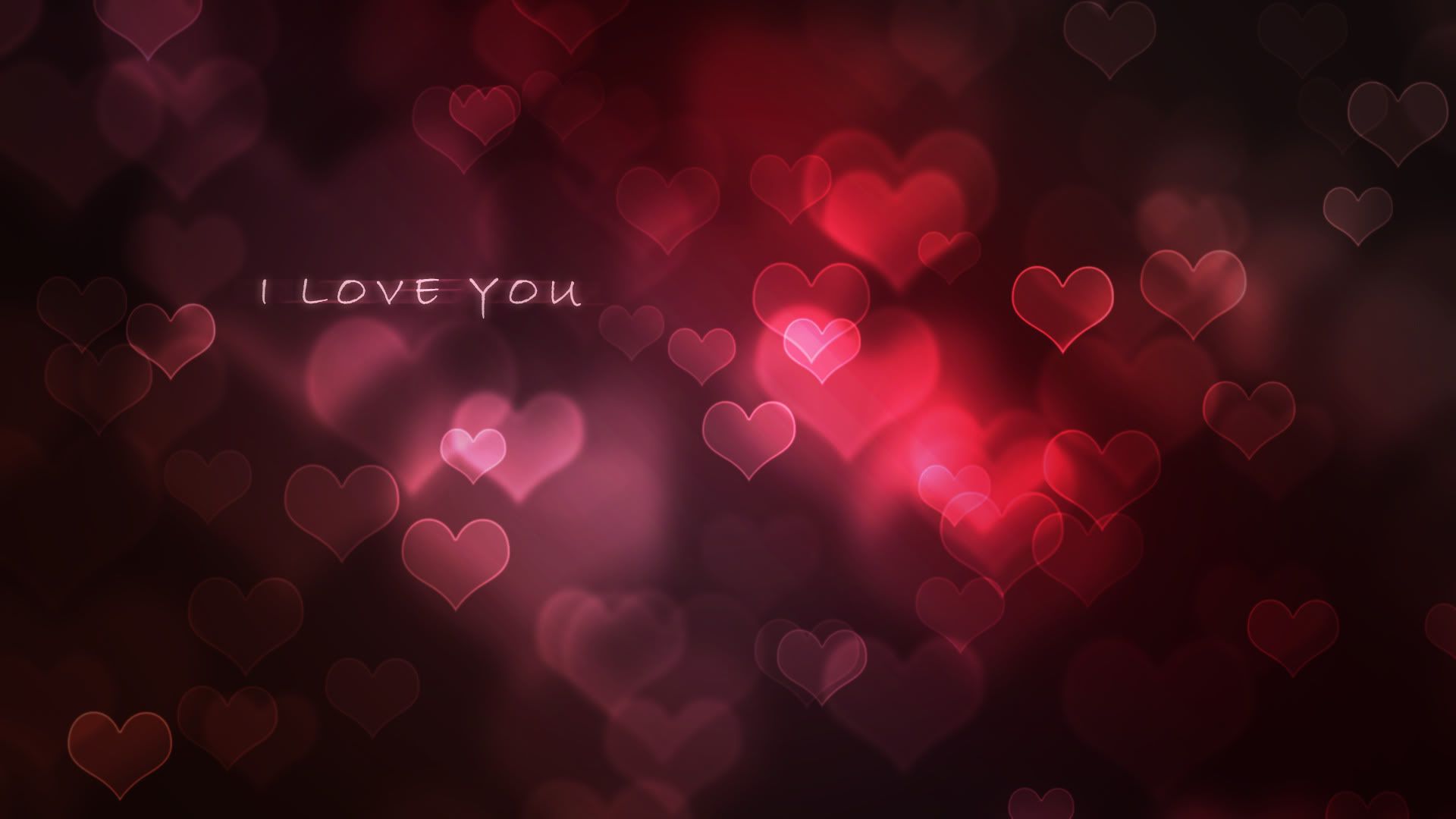 Cuori rossi sfocati bokeh, 1920x1080 Full HD, Desktop