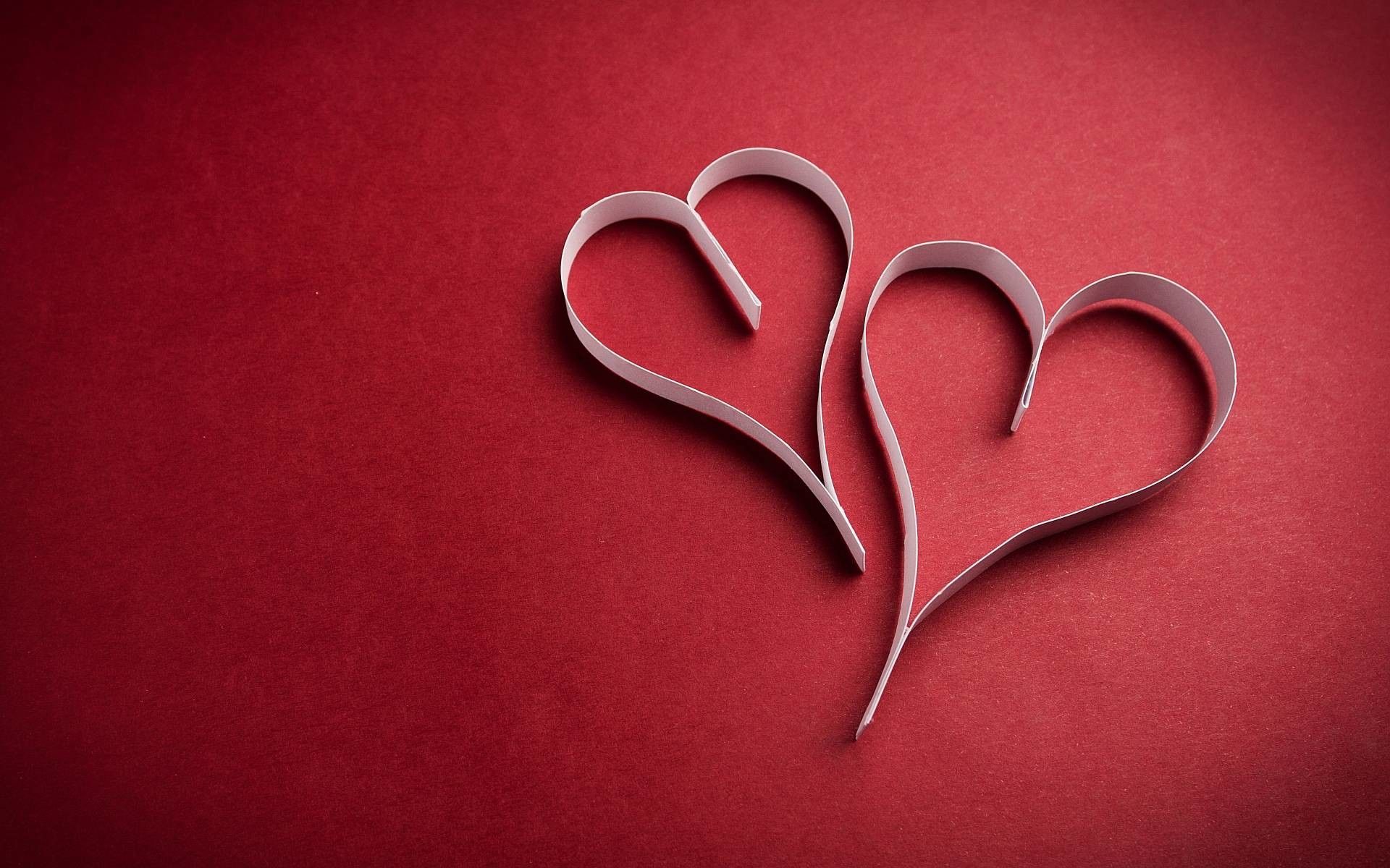 Due cuori di carta rossi, 1920x1200 Full HD+ WUXGA, Laptop