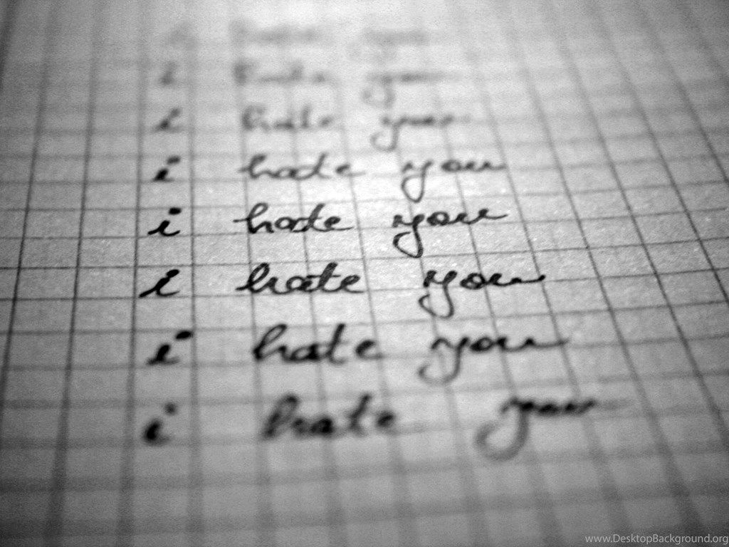 Quaderno con scritta I Hate You, 1300x960 HD, HP Laptop