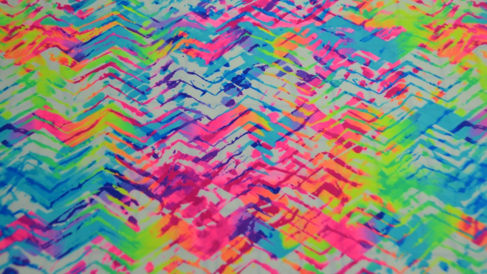 Motivo tie-dye zigzag neon, 1920x1080 1080p, PC