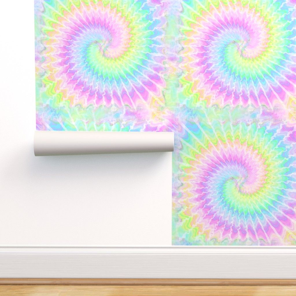 Spirale tie-dye pastello arcobaleno, 1024x1024 HD, Desktop