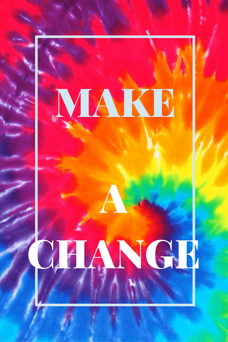 Tie-dye colorato con testo motivazionale, 735x1102 Full HD Verticale, iPhone
