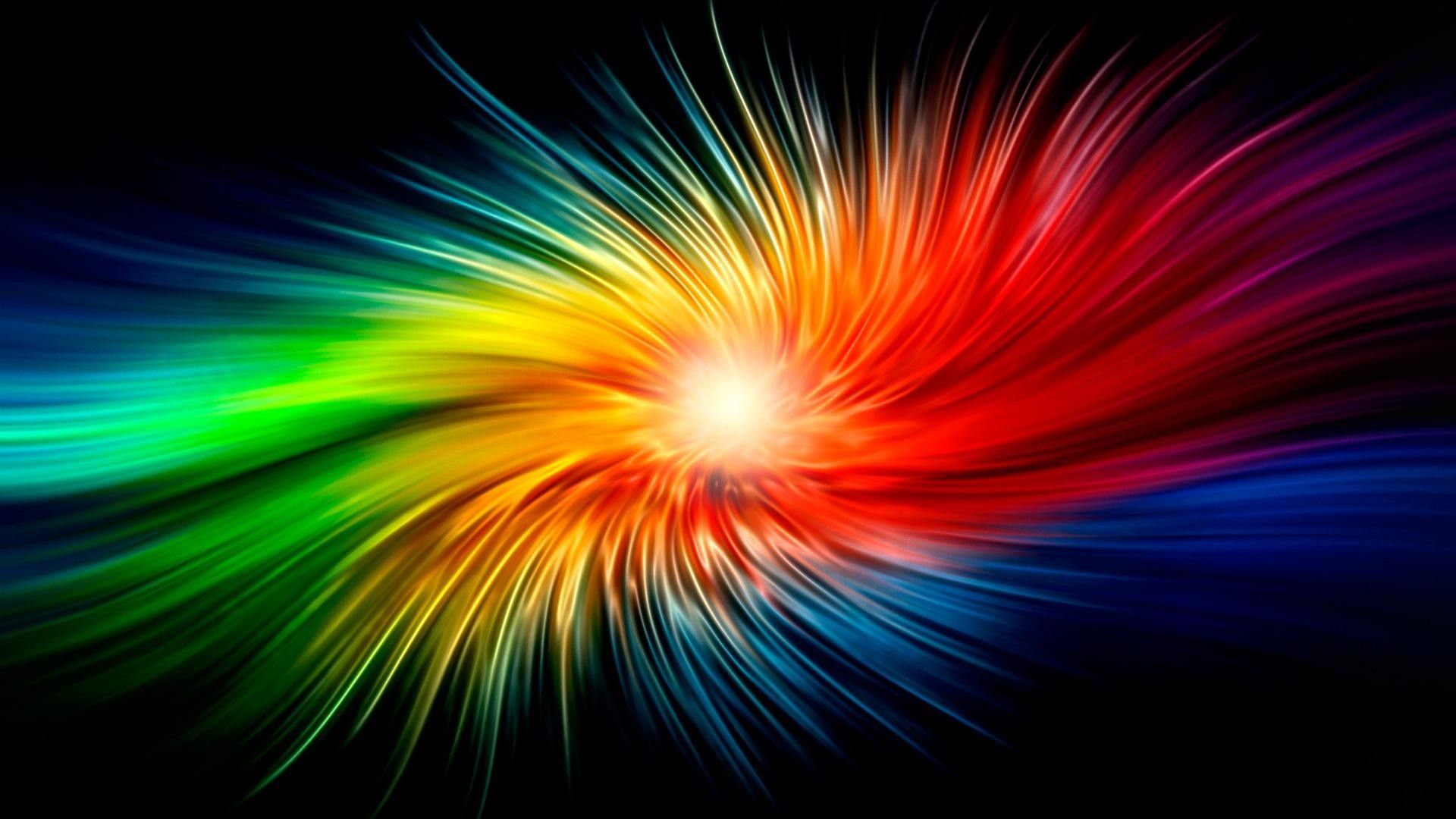 Vortice arcobaleno neon astratto, 1920x1080 Full HD, PC