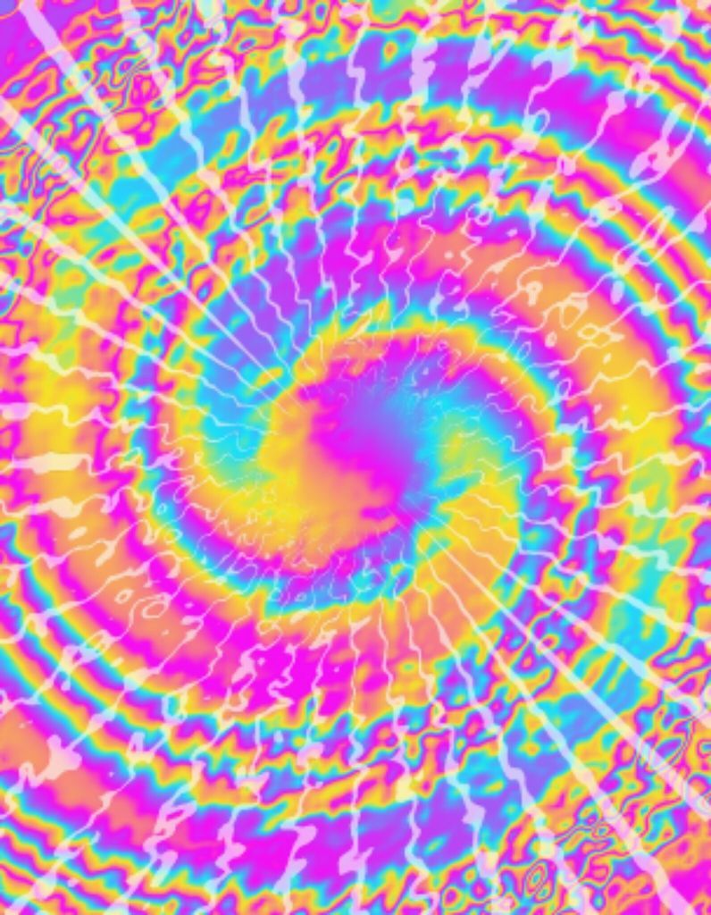 Spirale tie-dye neon colorata, 796x1024 Full HD Verticale, iPhone