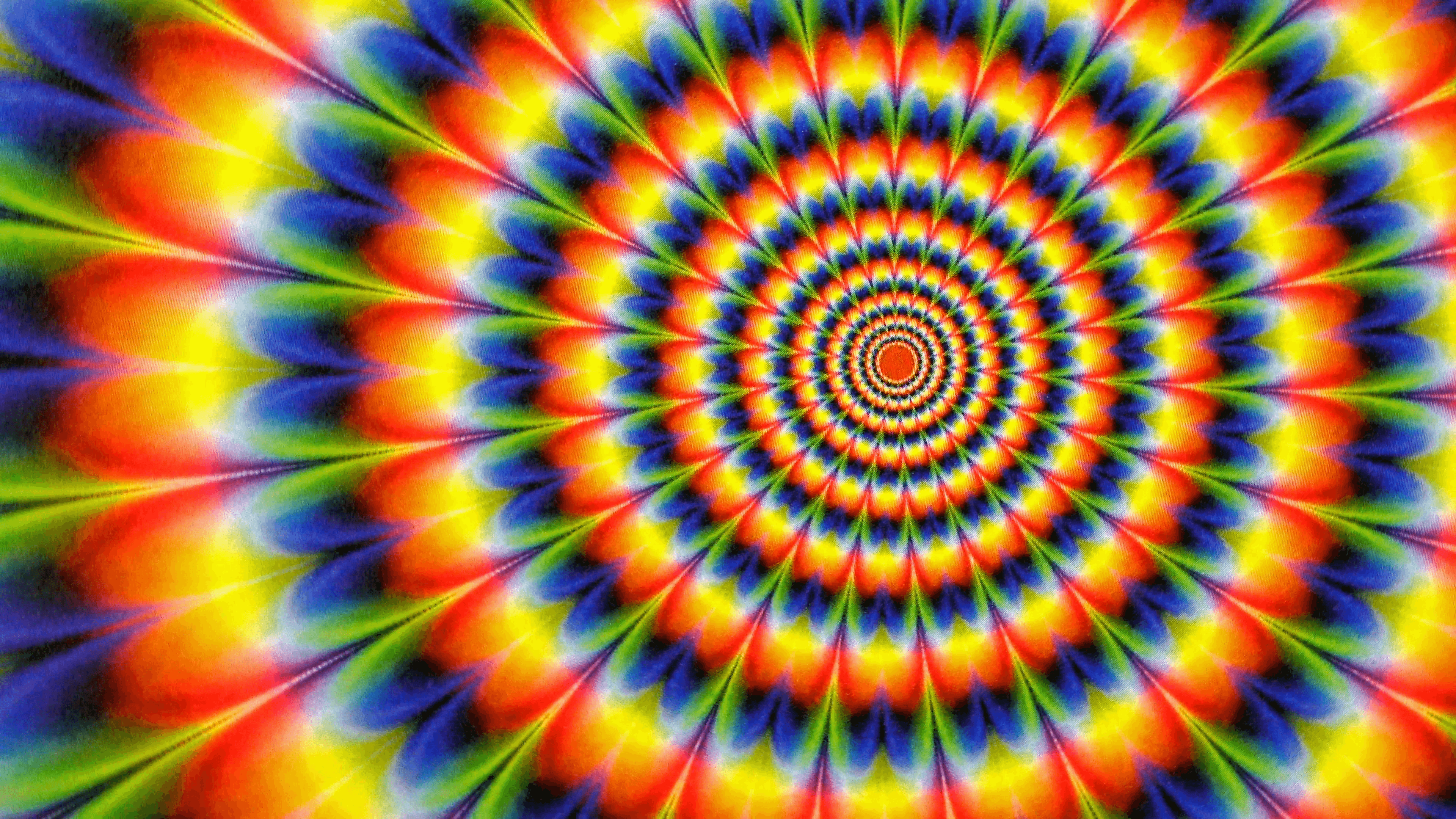 Spirale psichedelica tie-dye neon, 3840x2160 4K, Desktop 4K
