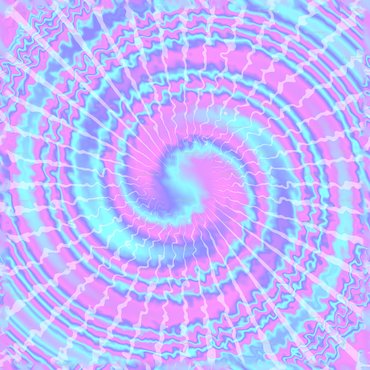 Spirale tie-dye neon rosa azzurro, 1246x1246 HD, HP Laptop