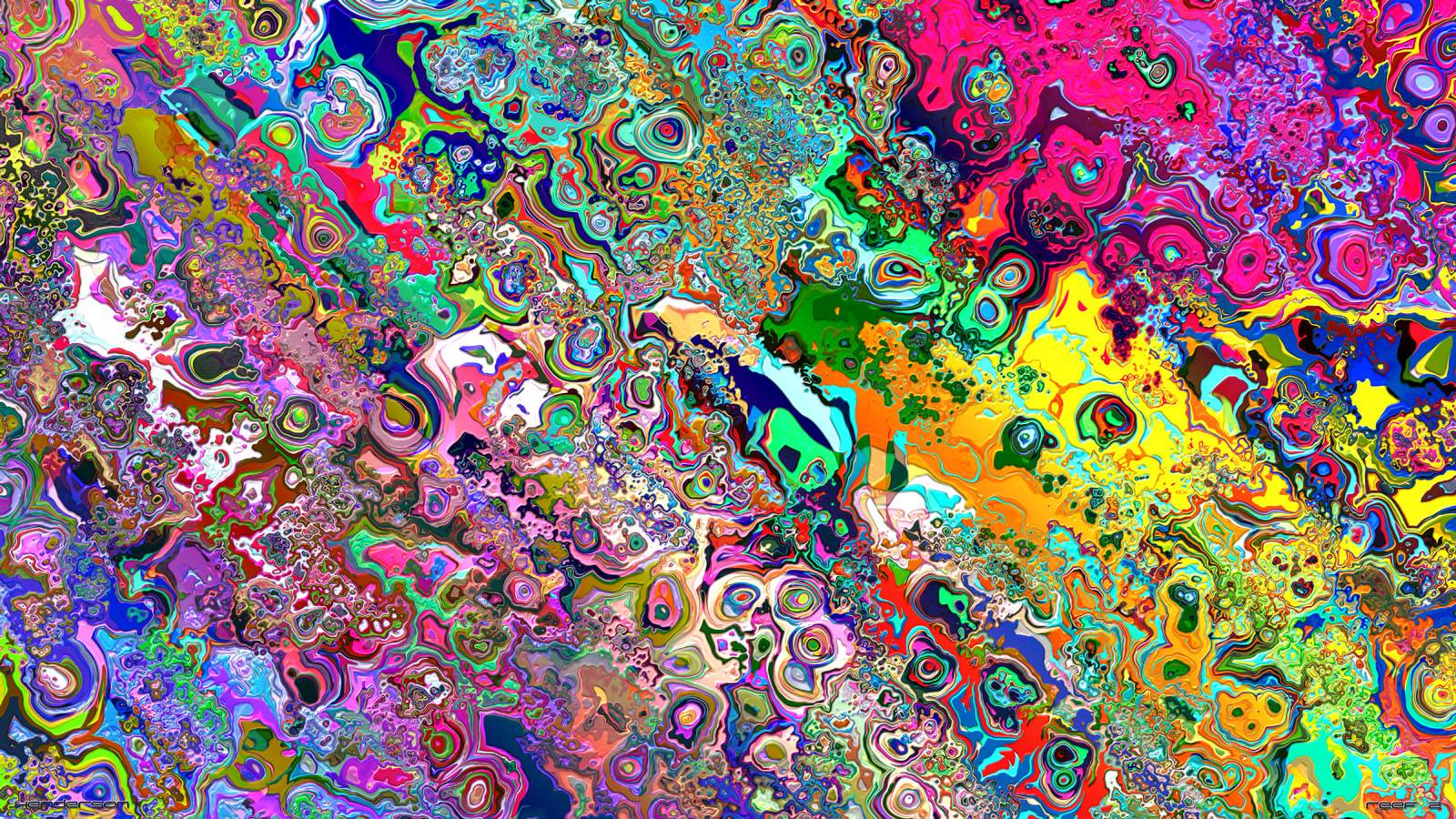 Sfondo tie-dye psichedelico colorato, 1600x900 900p, Desktop