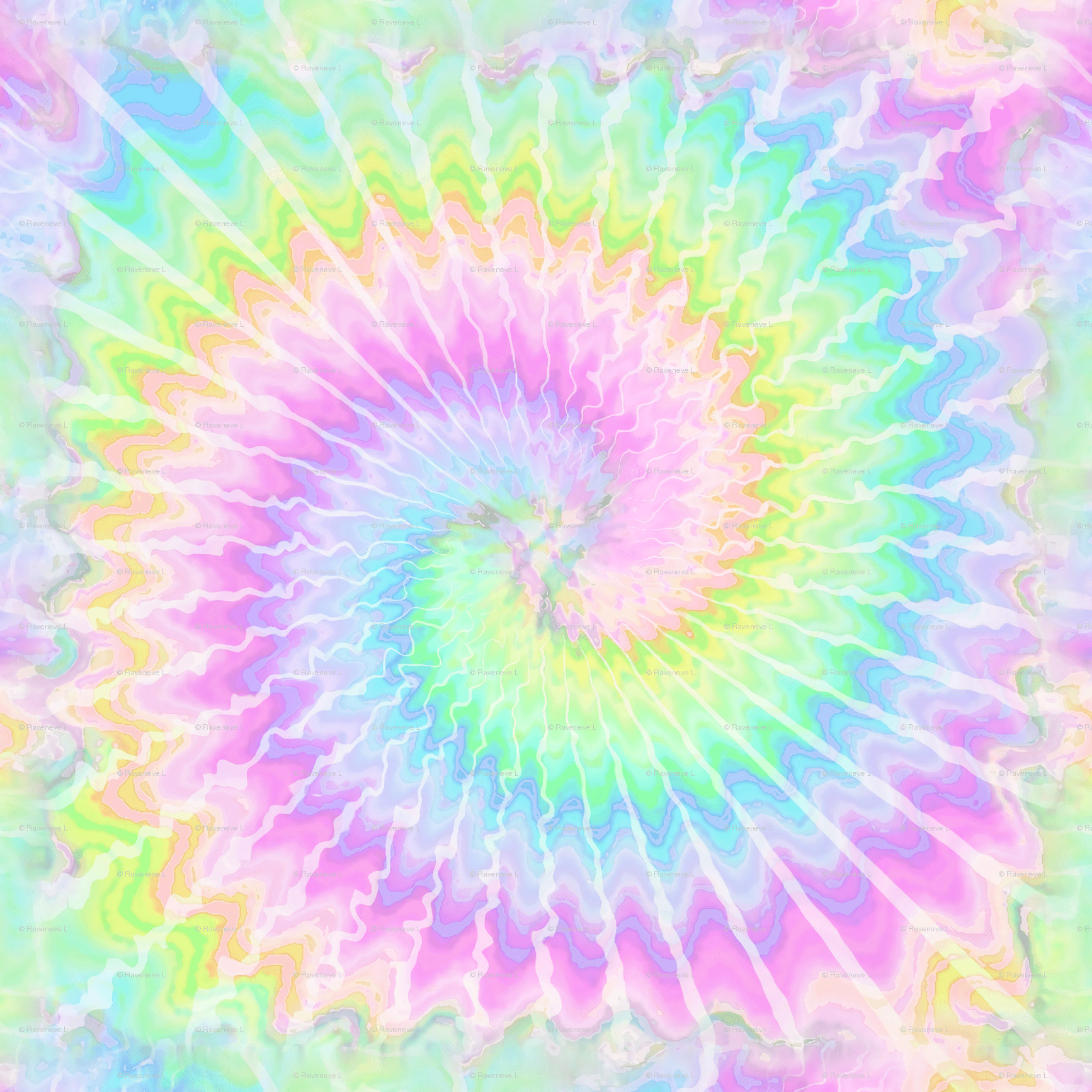 Spirale tie-dye pastello arcobaleno, 1734x1734 900p, Laptop