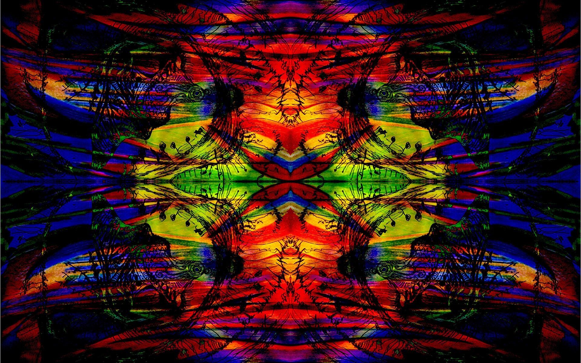 Motivo tie-dye caleidoscopico colorato, 1920x1200 Full HD+, iMac
