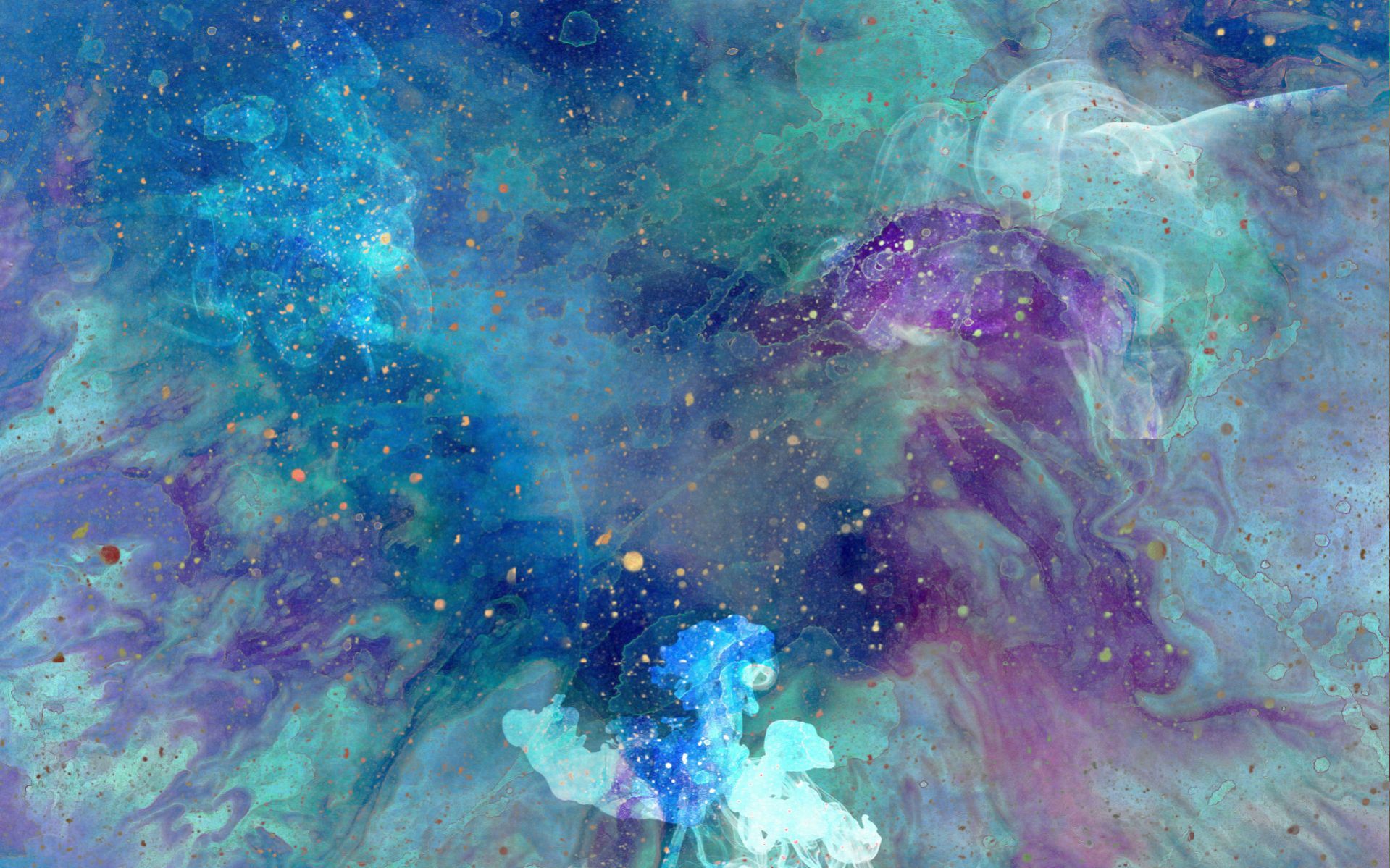 Nebulosa astratta blu viola, 1919x1199 HD, Desktop