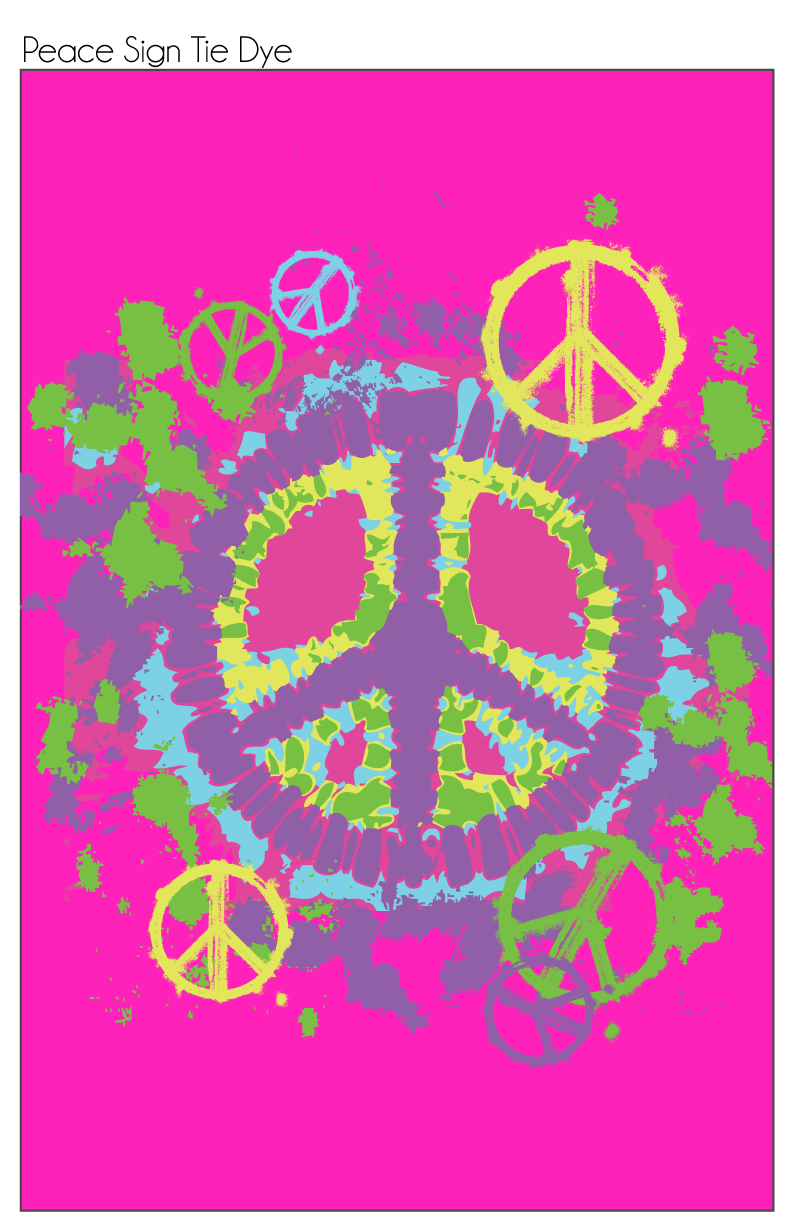 Simboli pace tie dye rosa, 792x1224 Full HD Verticale, iPhone