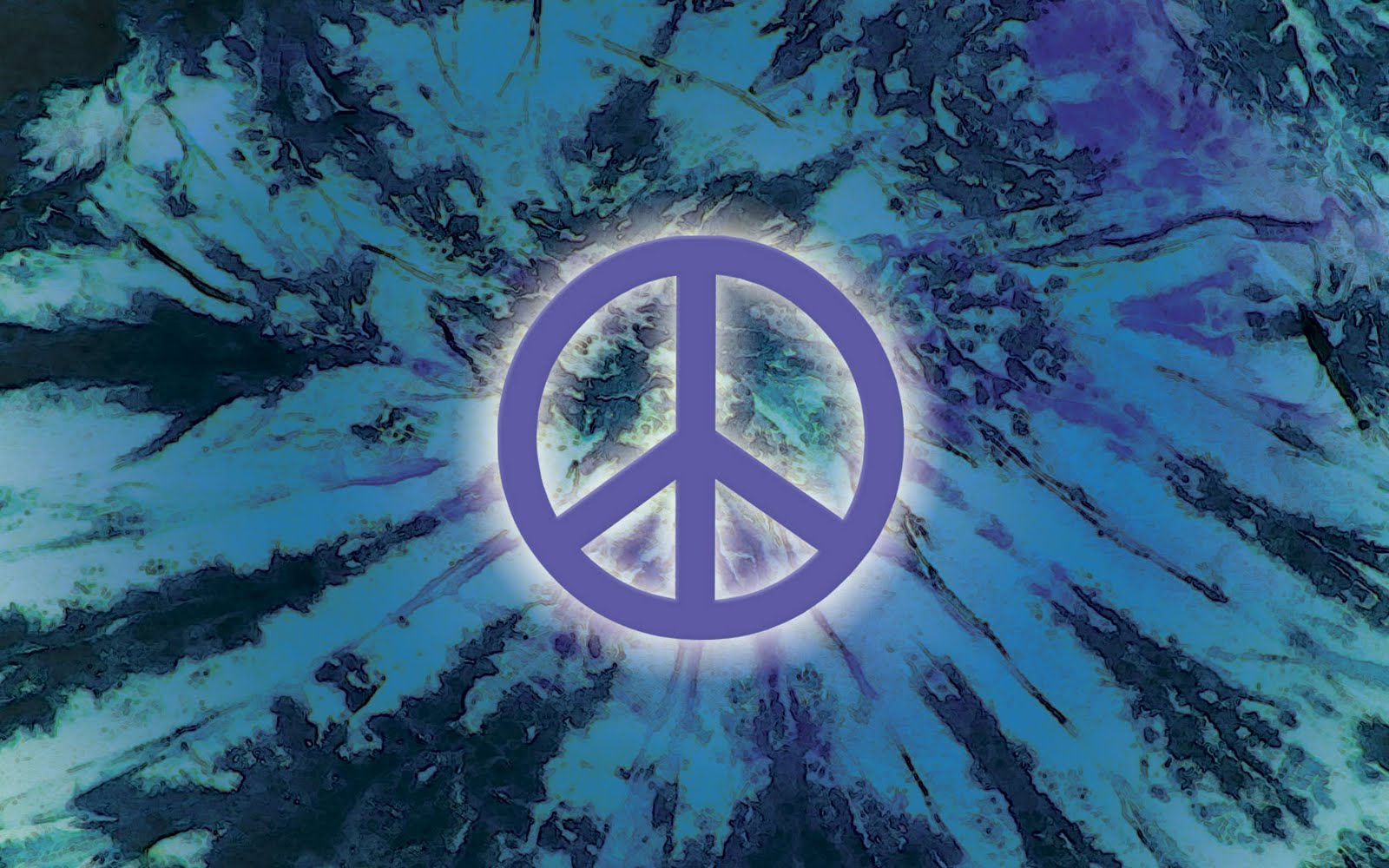 Simbolo della pace tie dye blu, 1600x1000 900p, Desktop