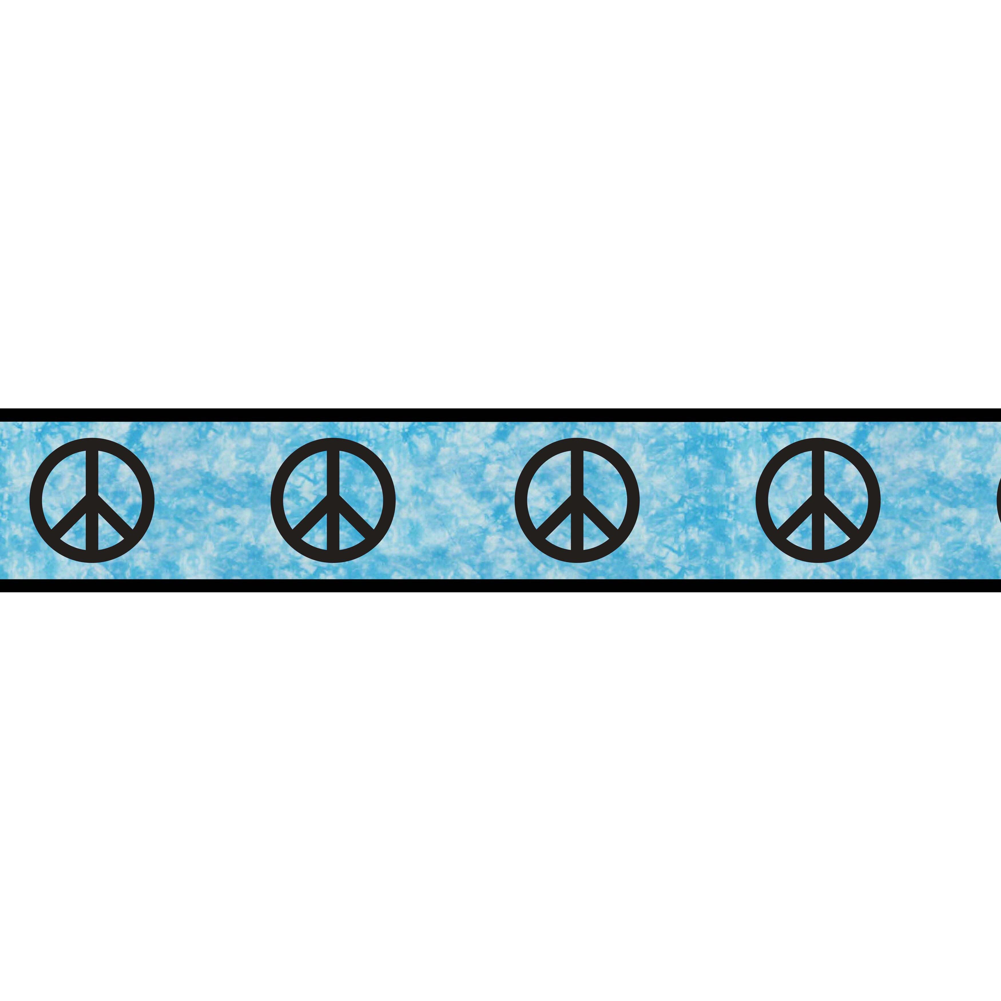 Bordo tie dye simboli pace turchese, 3500x3500 WQXGA, Laptop