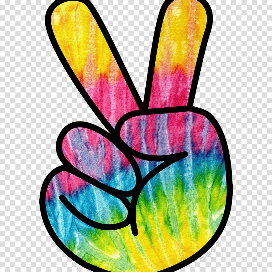 Mano segno pace tie dye, 900x900 HD, PC