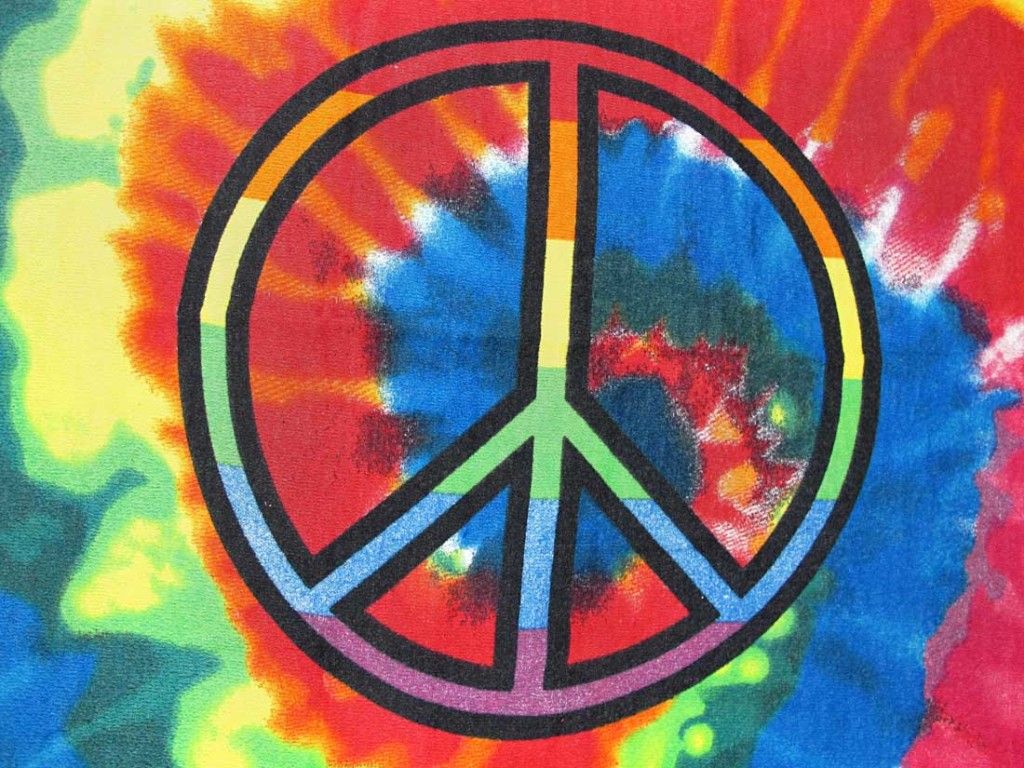 Simbolo della pace tie dye, 1024x768 HD, Desktop