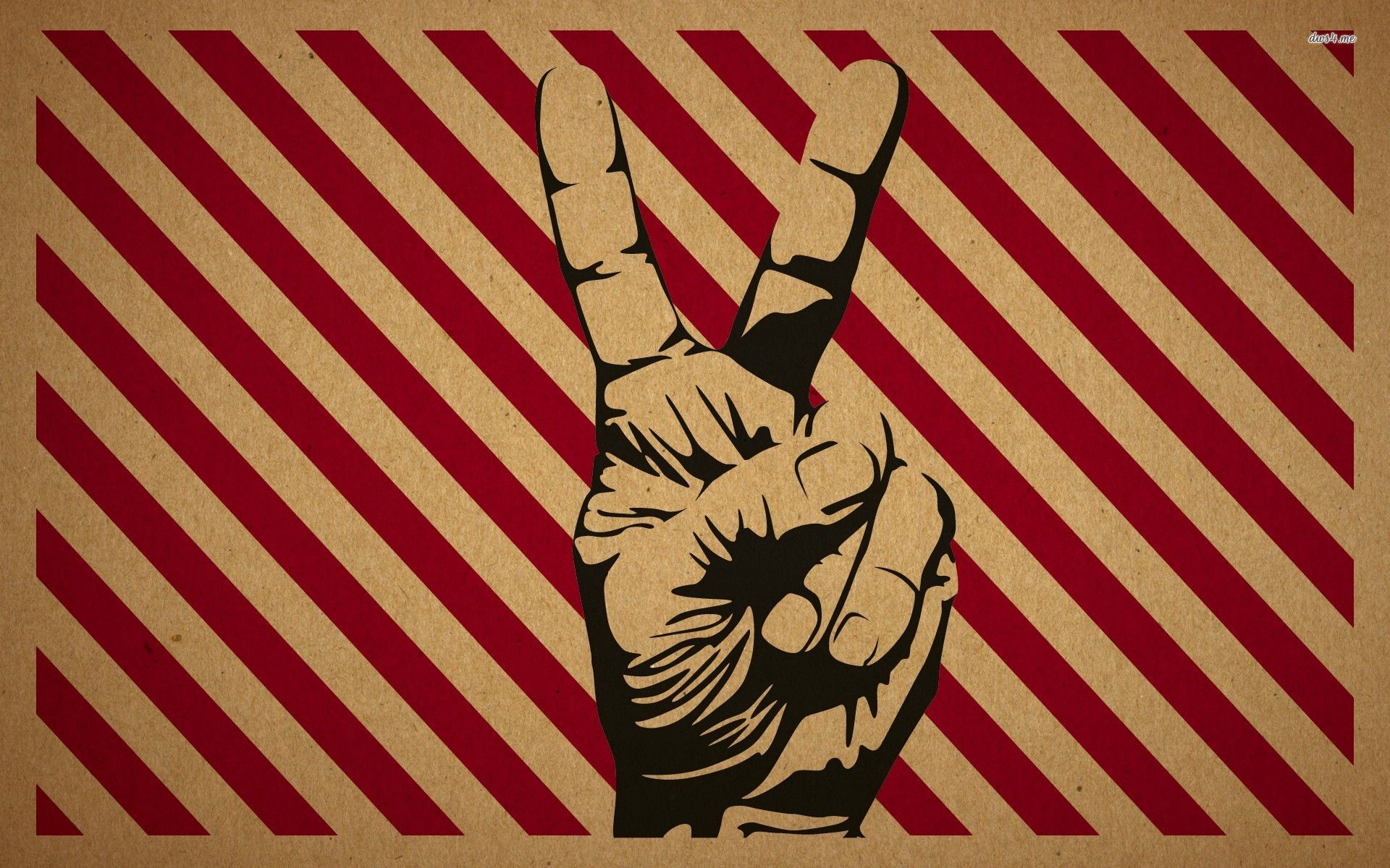 Mano segno della pace strisce, 1920x1200 Full HD+ WUXGA, Desktop