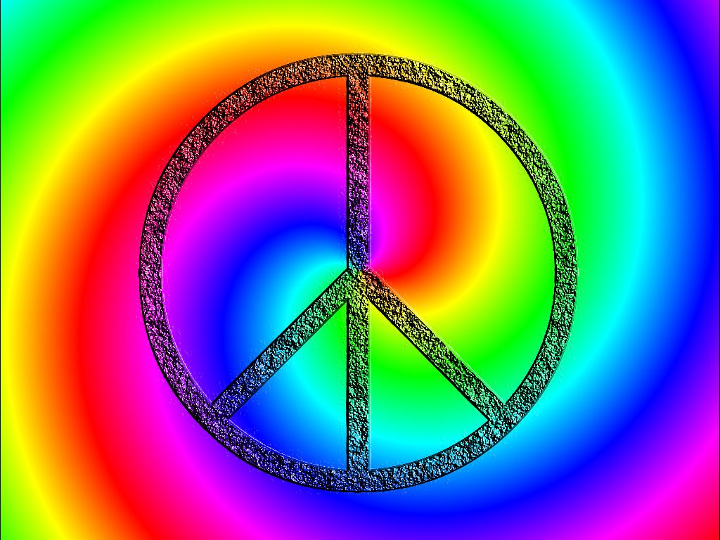 Simbolo pace tie dye arcobaleno, 1024x768 HD, Desktop