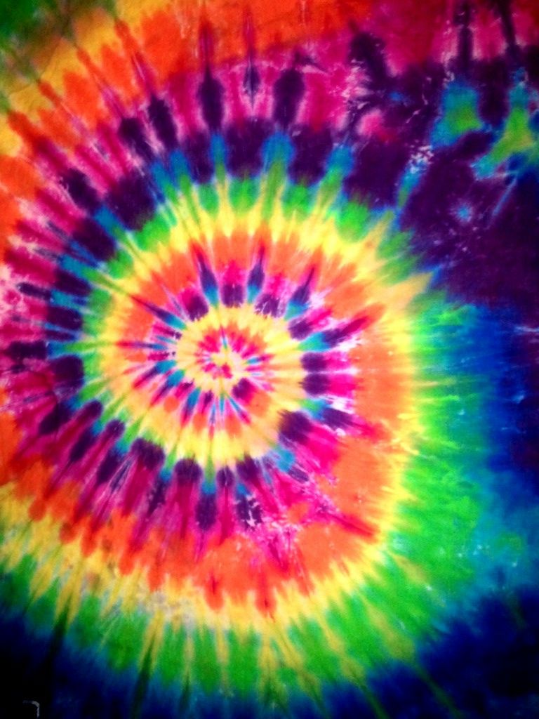 Spirale tie-dye multicolore neon, 768x1024 Full HD Verticale, Smartphone